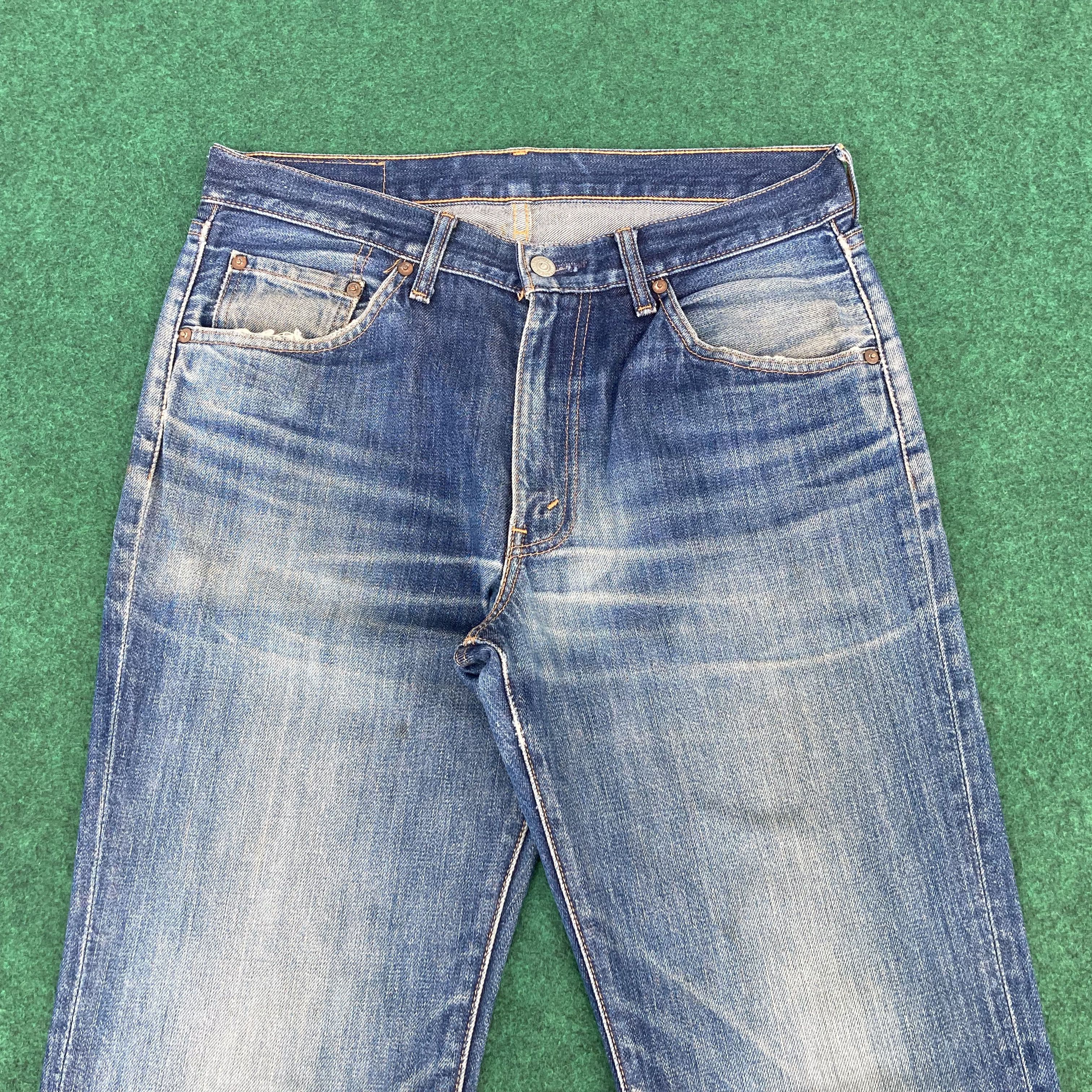 Levi's × Vintage Vtg Levis 517 Ripped Denim Bootcut Flared Sz 33 Jeans Size US 33 - 3 Thumbnail