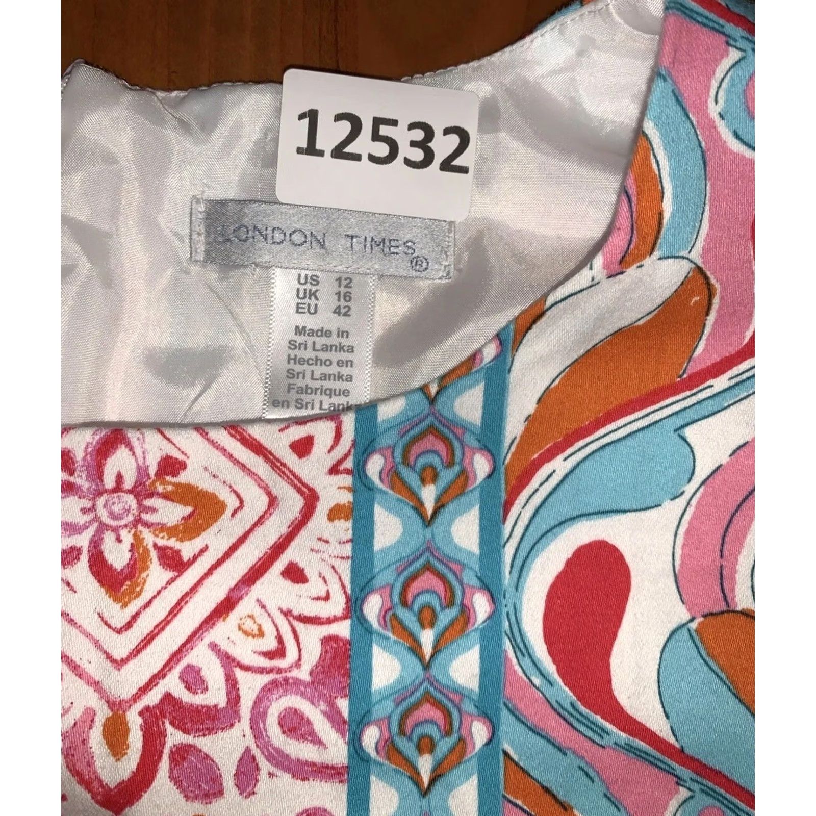 Vintage VINTAGE London Times Paisley Print Tank Dress Womens 12-12532 Size XL / US 12-14 / IT 48-50 - 2 Thumbnail