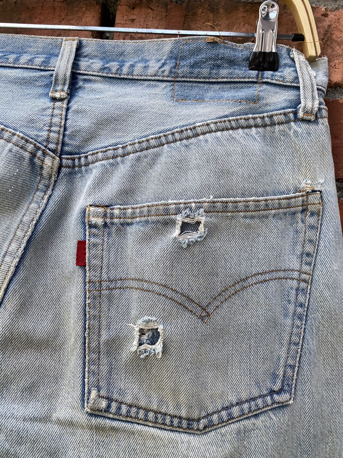 Levi's Vintage Clothing W32x31 Vintage levi's 501 redline distressed denime Size US 32 / EU 48 - 3 Thumbnail
