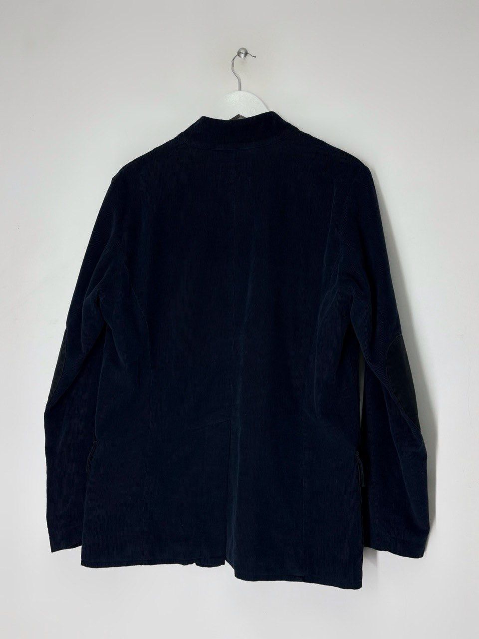 hannes roether Hannes Roether Navy Blue Corduroy Jacket With Black Pockets Size US M / EU 48-50 / 2 - 2 Thumbnail
