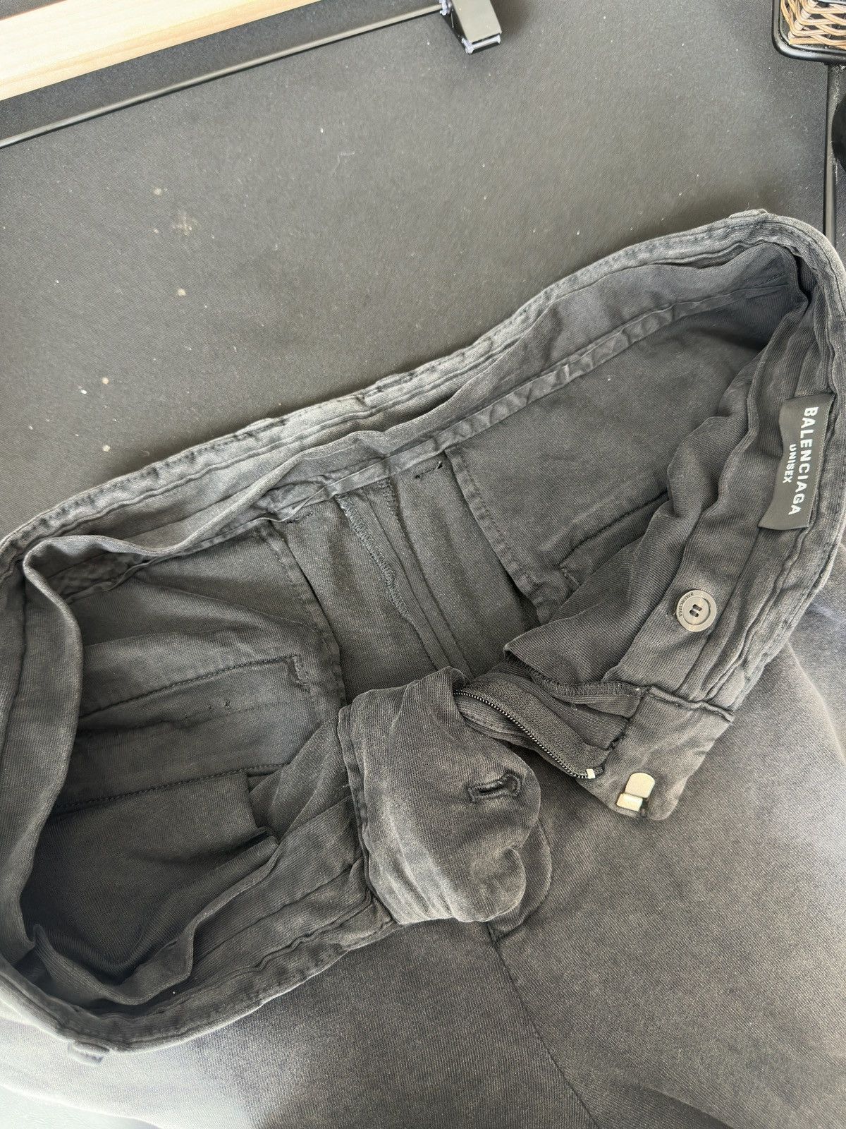 Balenciaga Trompe L’oeil Washed Grey Sweatpants Size US 34 / EU 50 - 10 Thumbnail