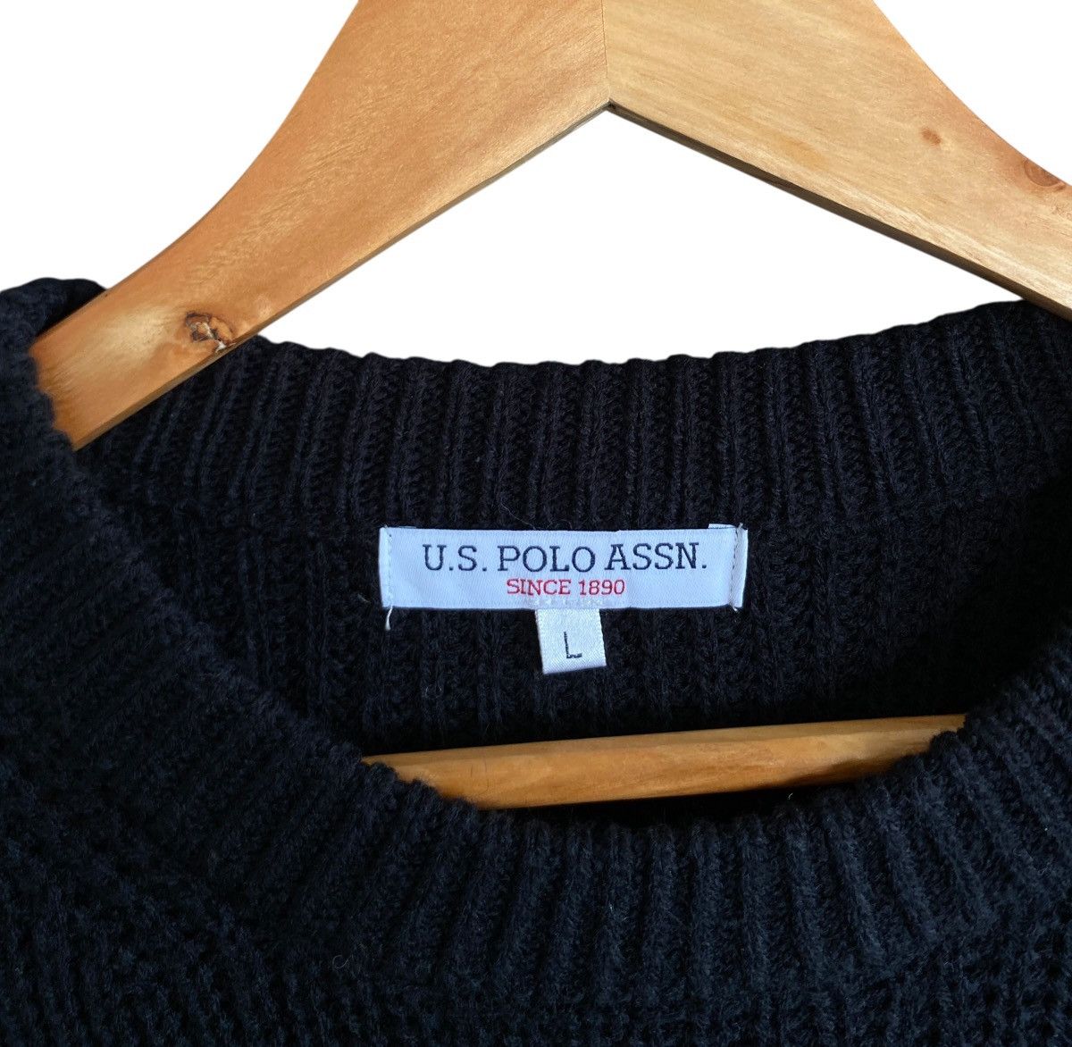U.S. Polo Assn. Vintage Brand U.s Polo Assn Wool Knitwear 1990s Size US L / EU 52-54 / 3 - 4 Thumbnail