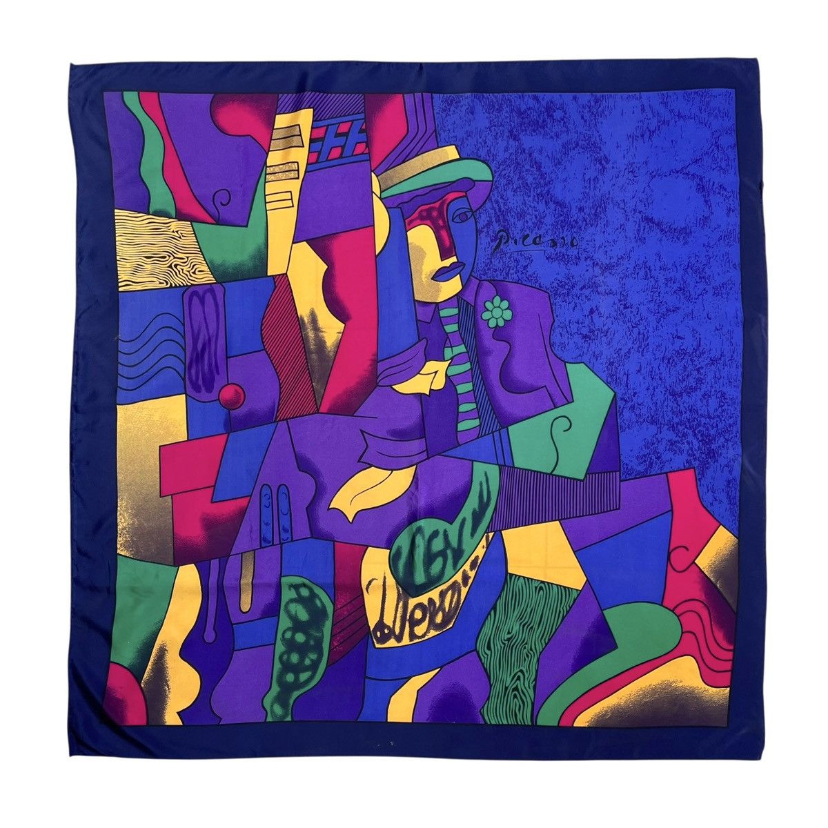 Vintage Pablo Picasso Painting Art Polyester Scarf Size ONE SIZE - 1 Thumbnail