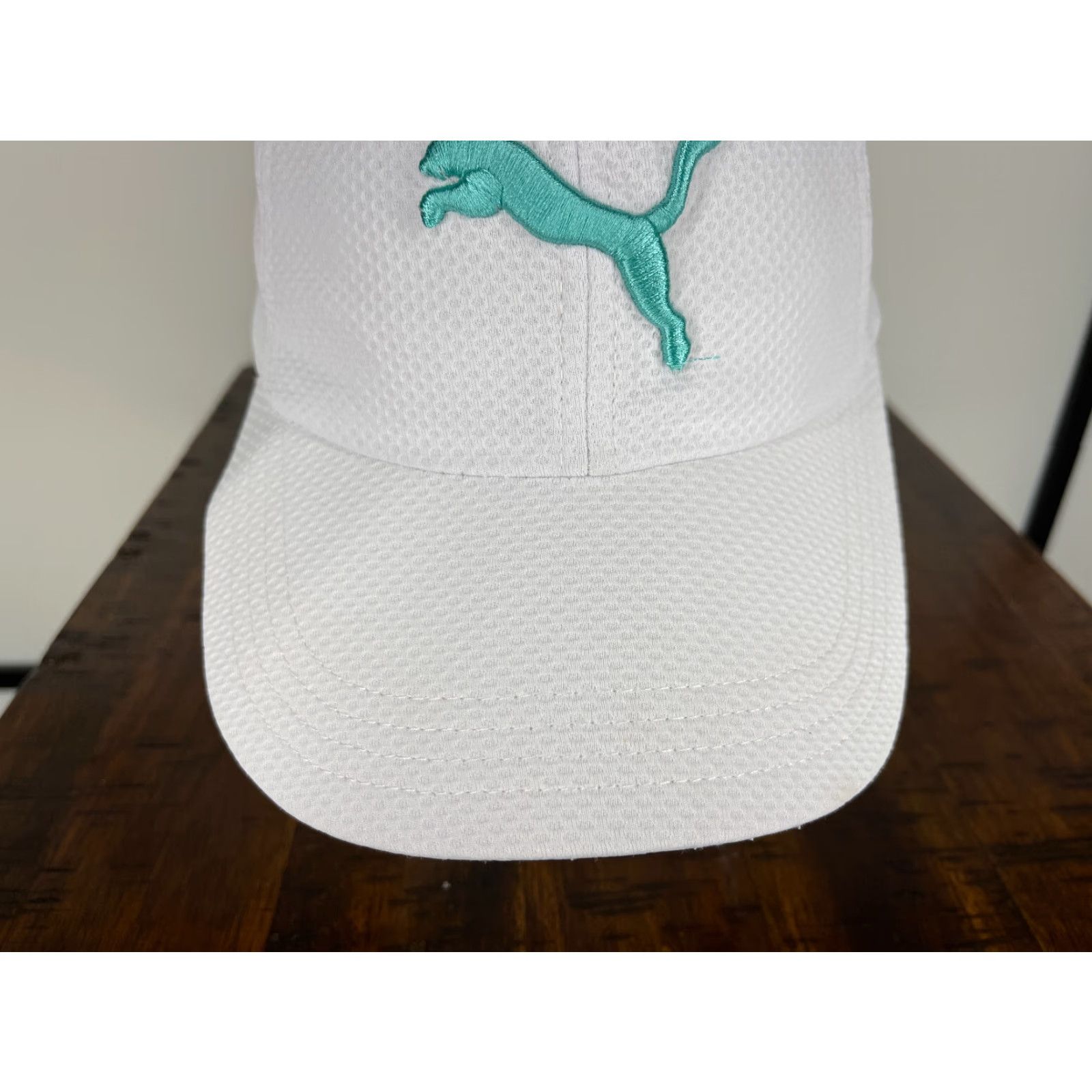 Puma PUMA Hat Cap Strap Back Adult One Size White Blue Embroidered 100% Polyester Size ONE SIZE - 3 Thumbnail