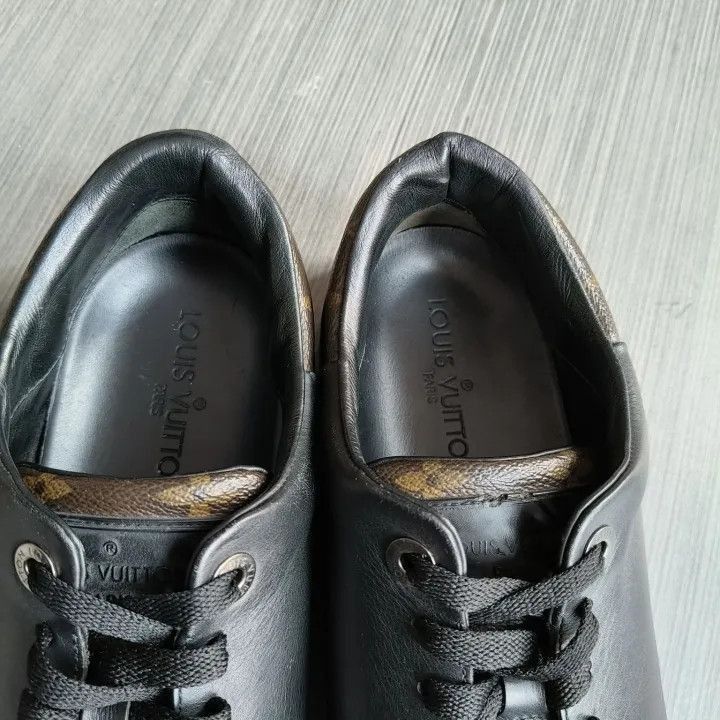 Other Louis Vuitton Black Leather Travel Sneakers -2508 Size US 9.5 / EU 42-43 - 9 Thumbnail