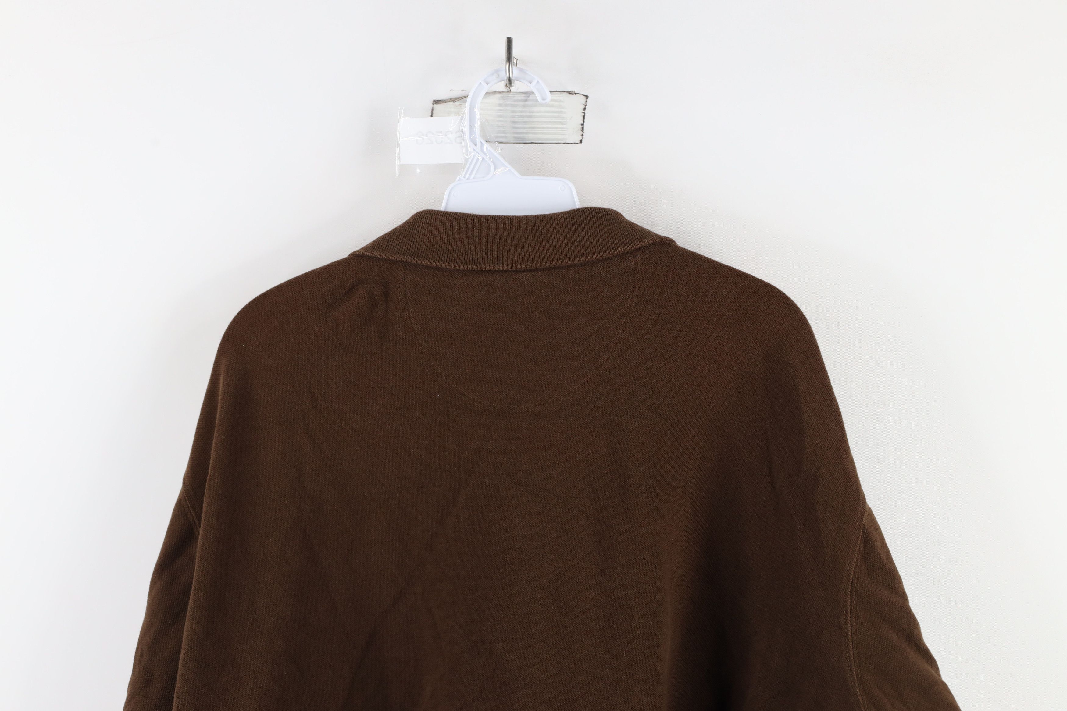 Vintage Vintage 90s Streetwear Long Sleeve Rugby Polo Shirt Brown Size US XL / EU 56 / 4 - 11 Thumbnail