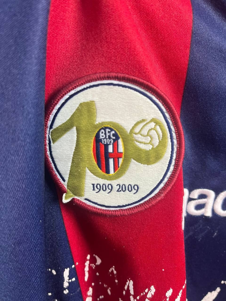 Macron Bologna FC 2008 2009 Home Shirt Macron Zalayeta #25 Size L Size US L / EU 52-54 / 3 - 3 Thumbnail