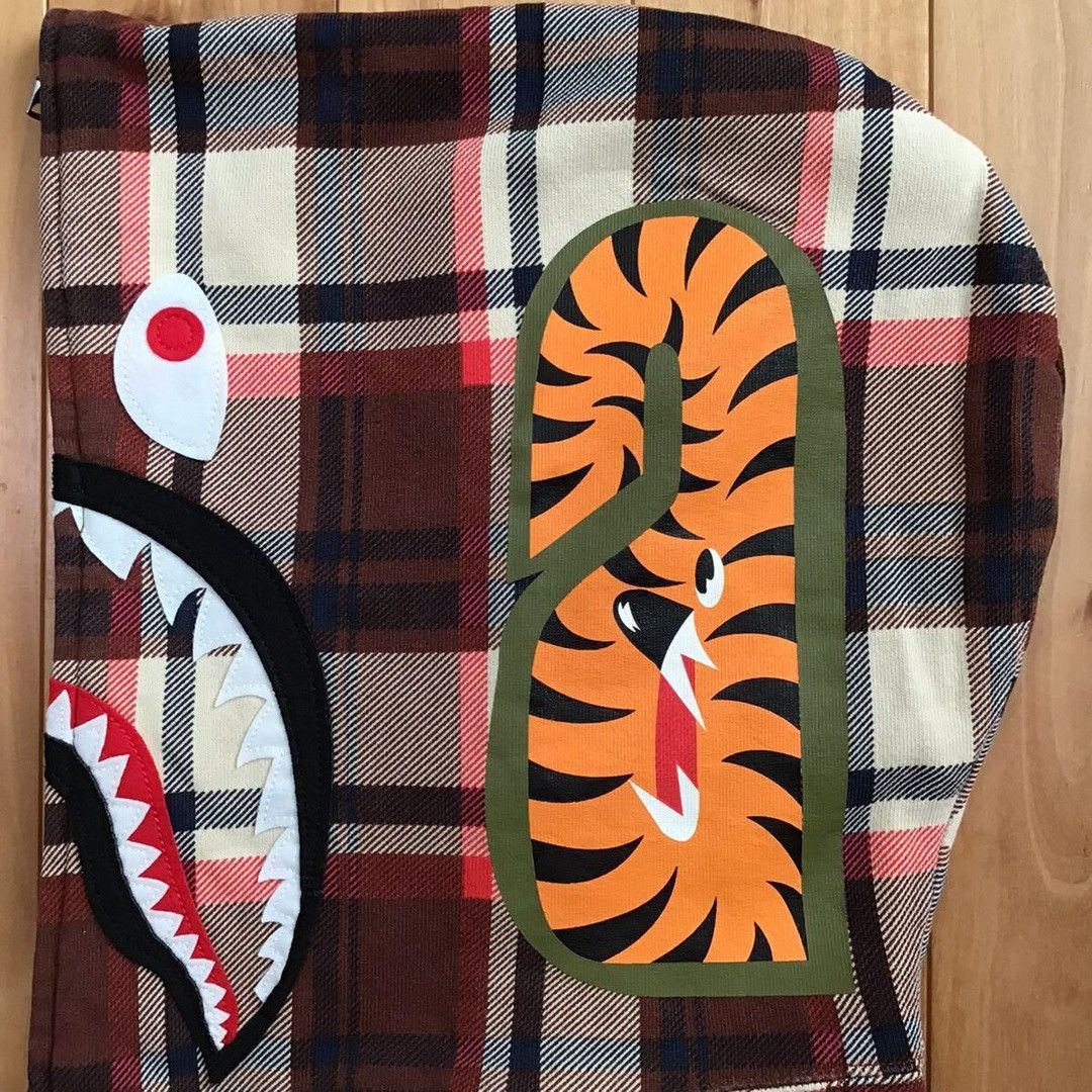 Bape × Nigo NFS limited BAPE Check sharkf ull zip hoodie a bathing ape Size US M / EU 48-50 / 2 - 5 Thumbnail