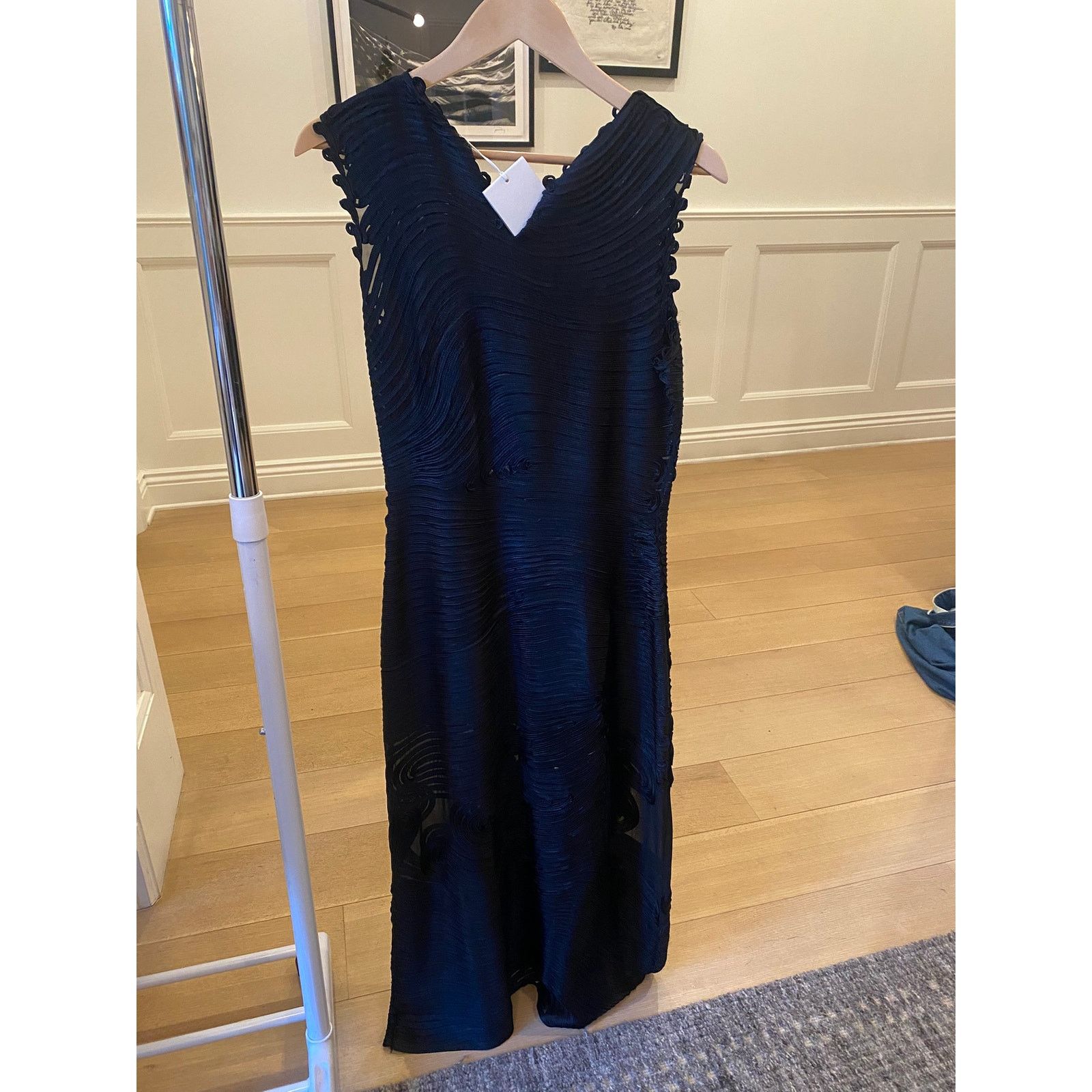 Ulla Johnson Ulla Johnson dioni silk cocktail dress black midi 6 NWT Size M / US 6-8 / IT 42-44 - 7 Thumbnail