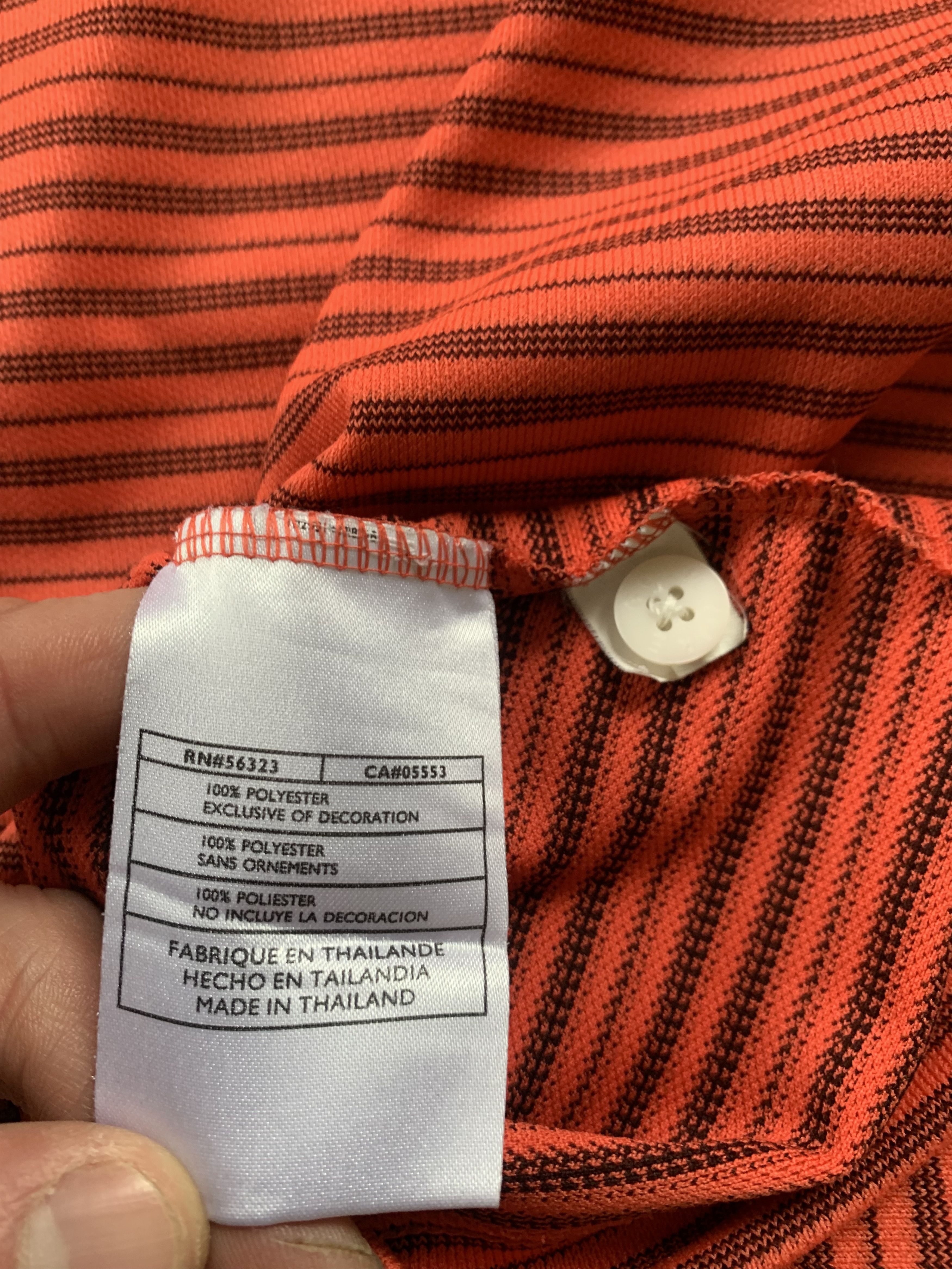 Nike Nike Dri-FIT Striped Red Polo Shirt Size US XXL / EU 58 / 5 - 7 Thumbnail