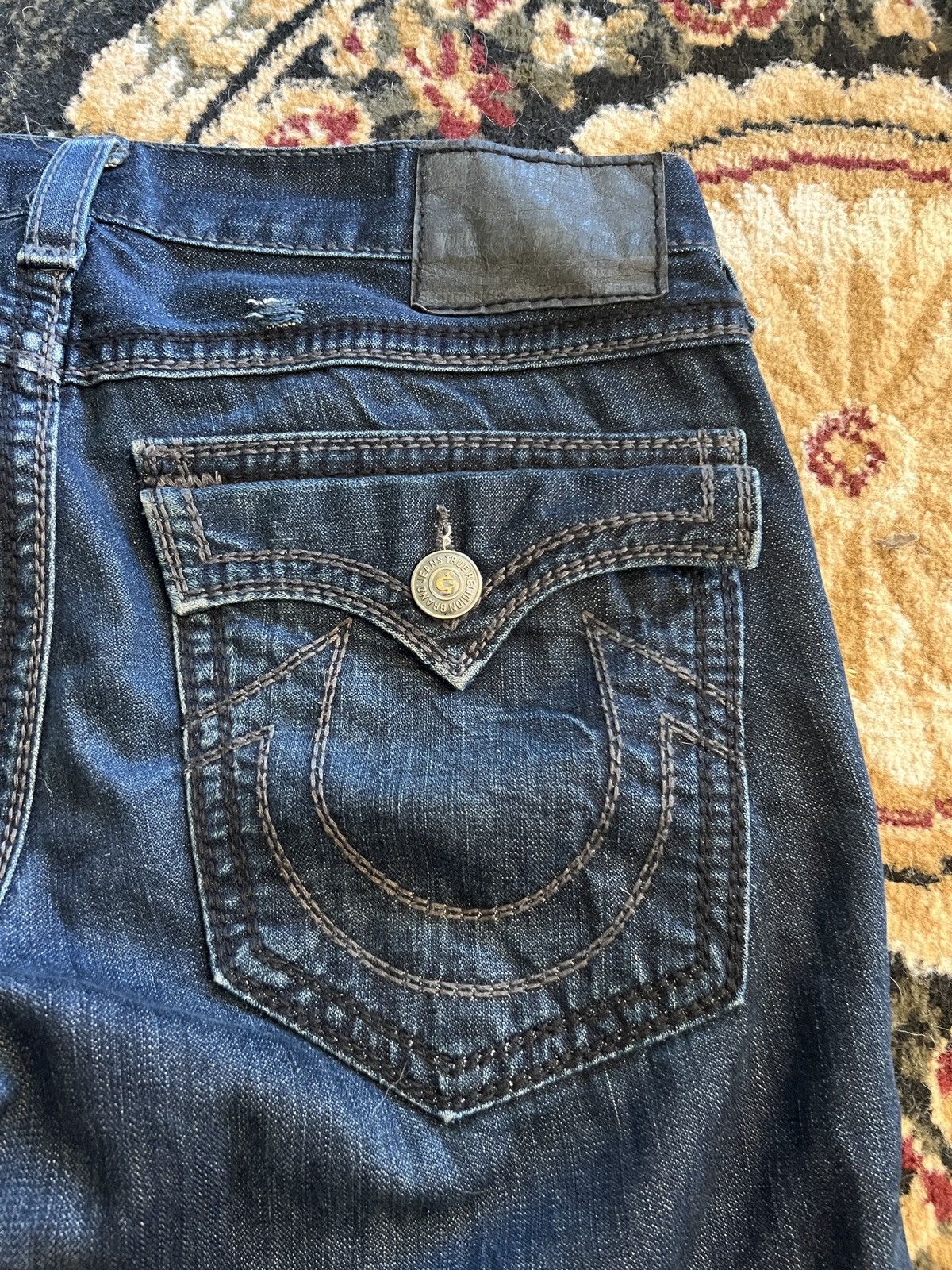 True Religion CRAZY Ricky Big QT Jeans Size US 34 / EU 50 - 1 Thumbnail