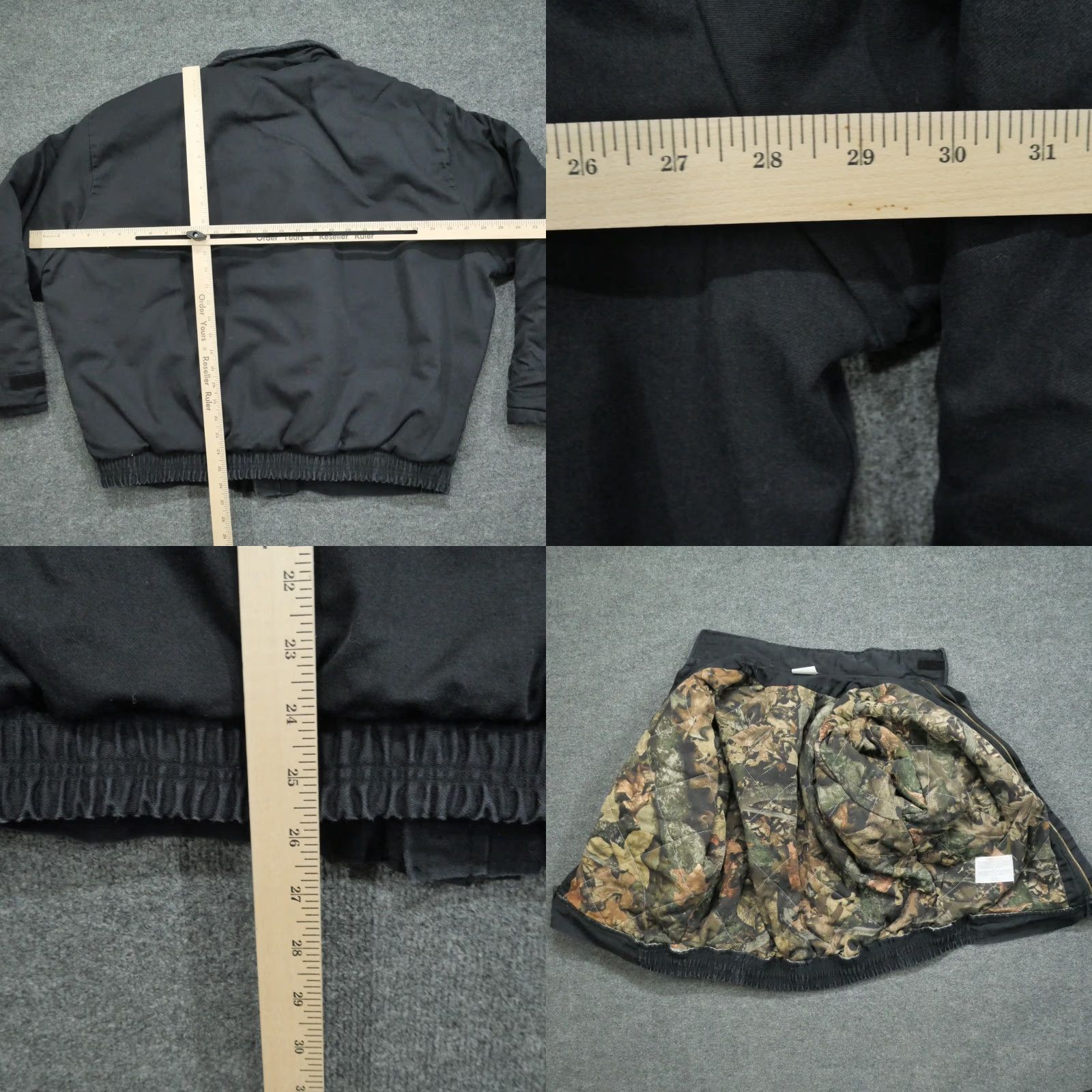 GAS Valero Jacket Mens XL Black Camo Quilt Lined Gas Station Coat Employee Saf Tech Size US XL / EU 56 / 4 - 8 Thumbnail