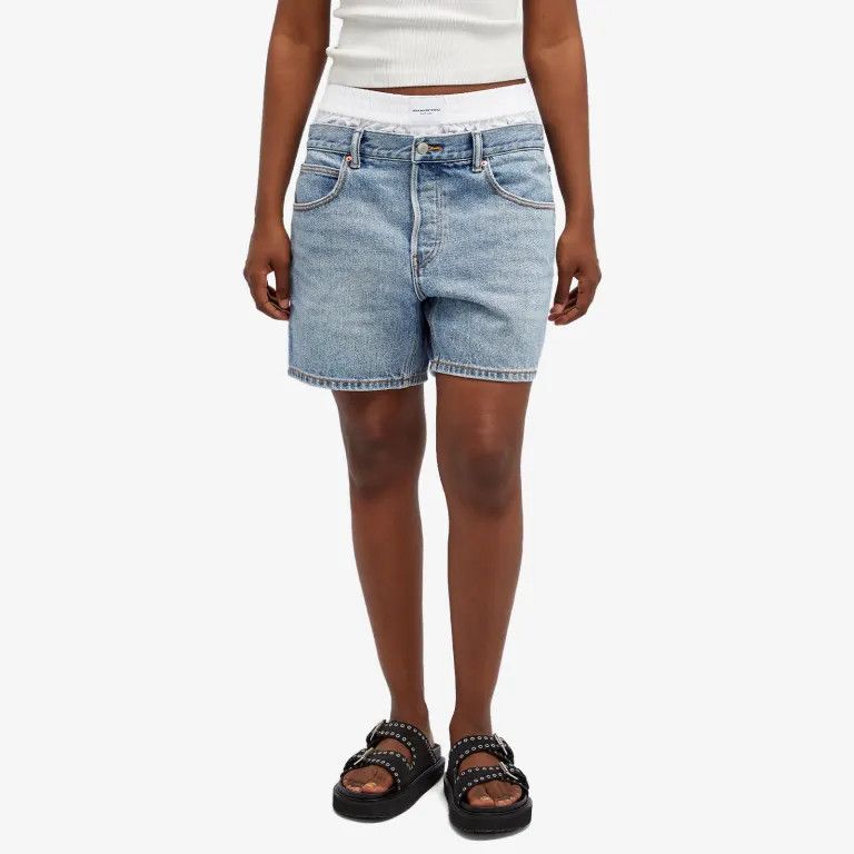 Alexander Wang o1s22i1n0225 Denim Short in Light Blue Size 25" / US 0 / IT 36 - 2 Thumbnail