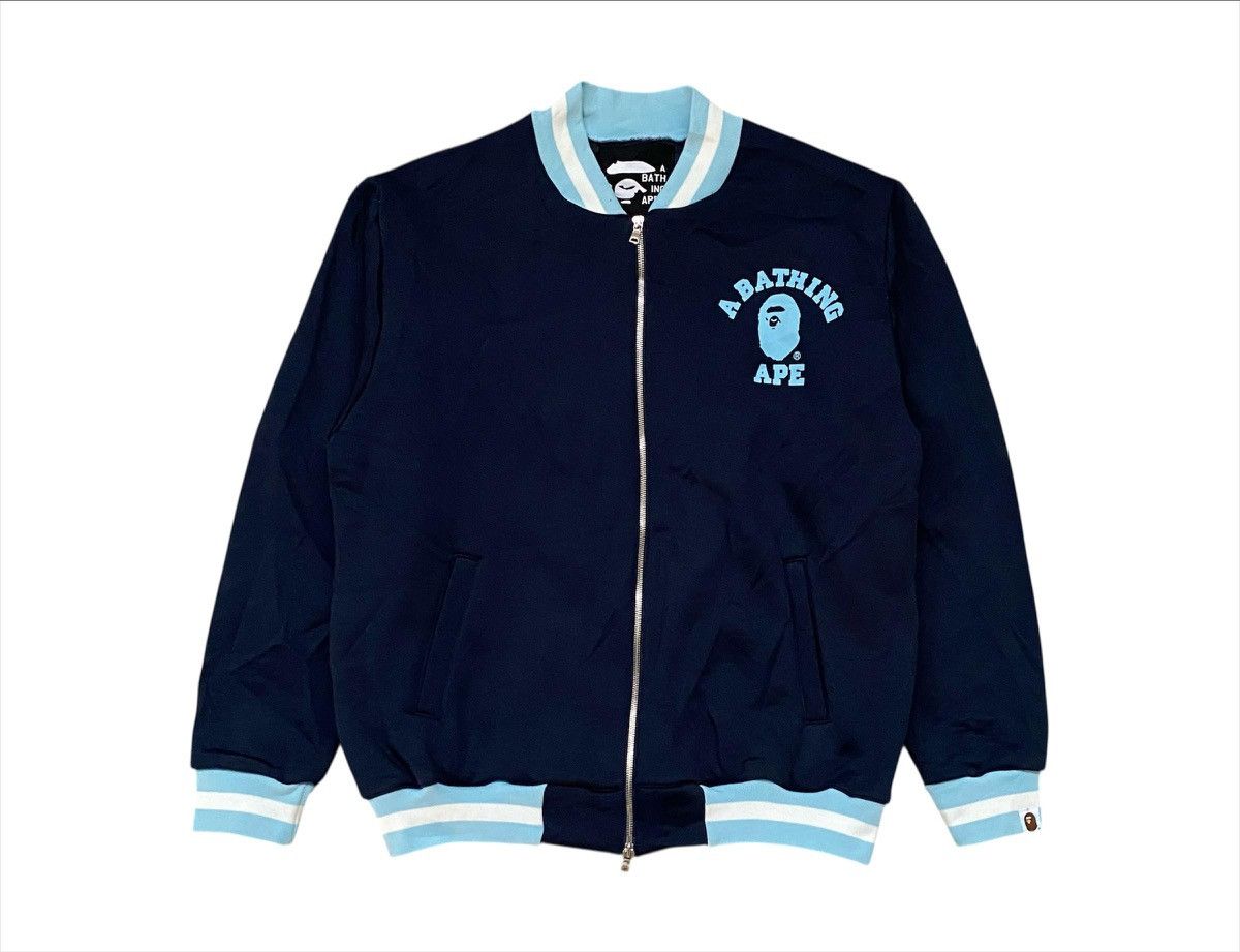 Bape × Vintage Vintage 2000's Bape Nigo Era Collage Varsity Jacket Size US L / EU 52-54 / 3 - 1 Thumbnail