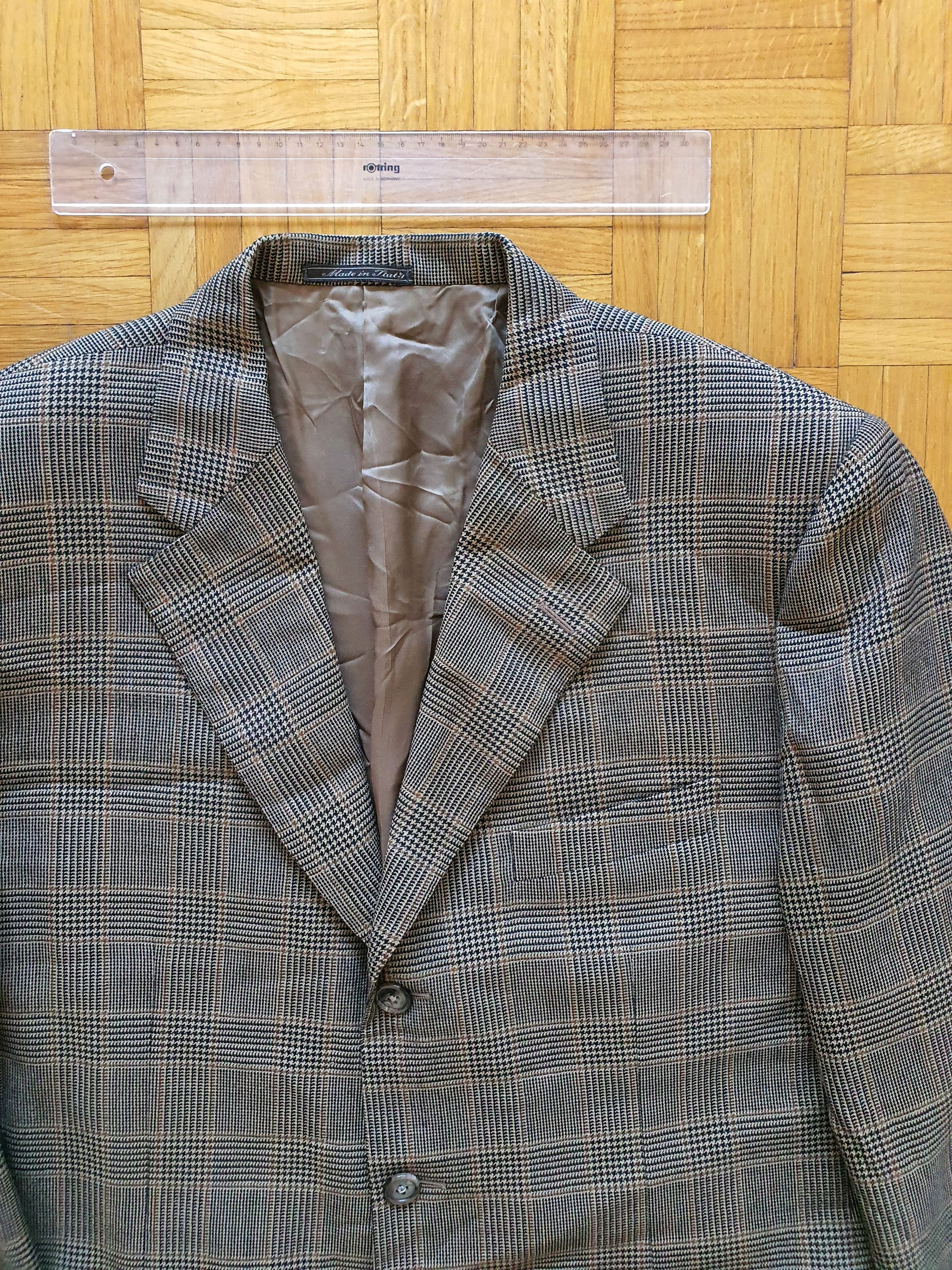 Corneliani Vintage Sport Coat Suit Jacket - Glenplaid Cashmere - EU 52 Size 42R - 3 Thumbnail