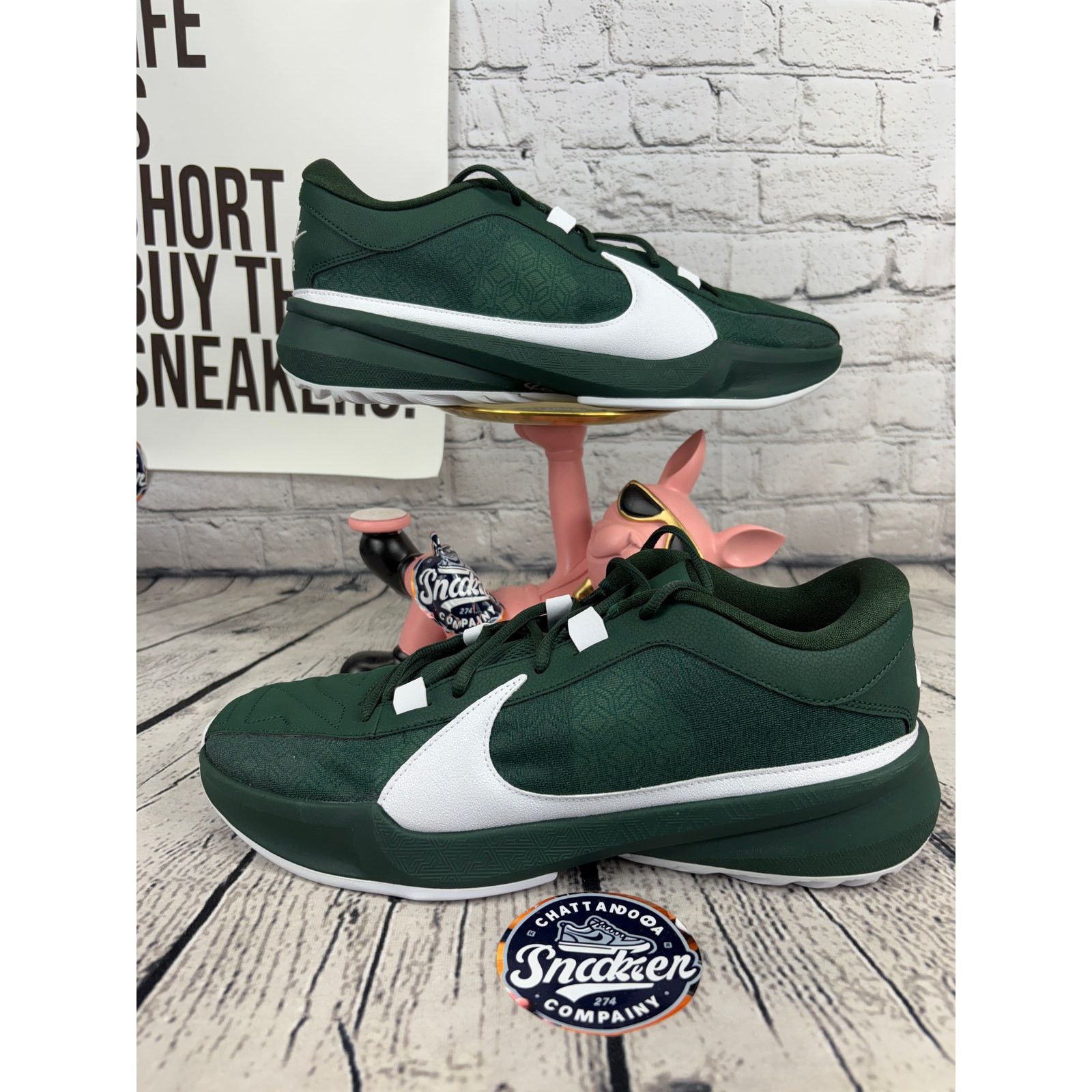 Nike Nike Giannis Zoom Freak 5 TB Basketball Shoes Mens 13 Green Size US 13 / EU 46 - 1 Thumbnail