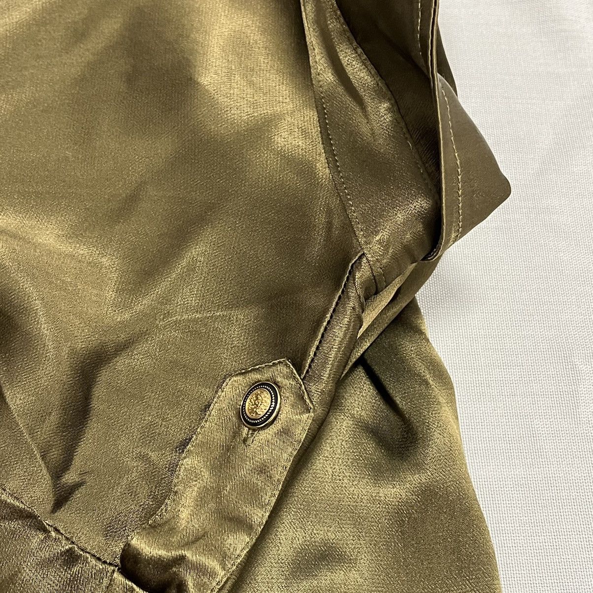 Ganni Khaki green Ganni satin button-up shirt Size M / US 6-8 / IT 42-44 - 11 Thumbnail