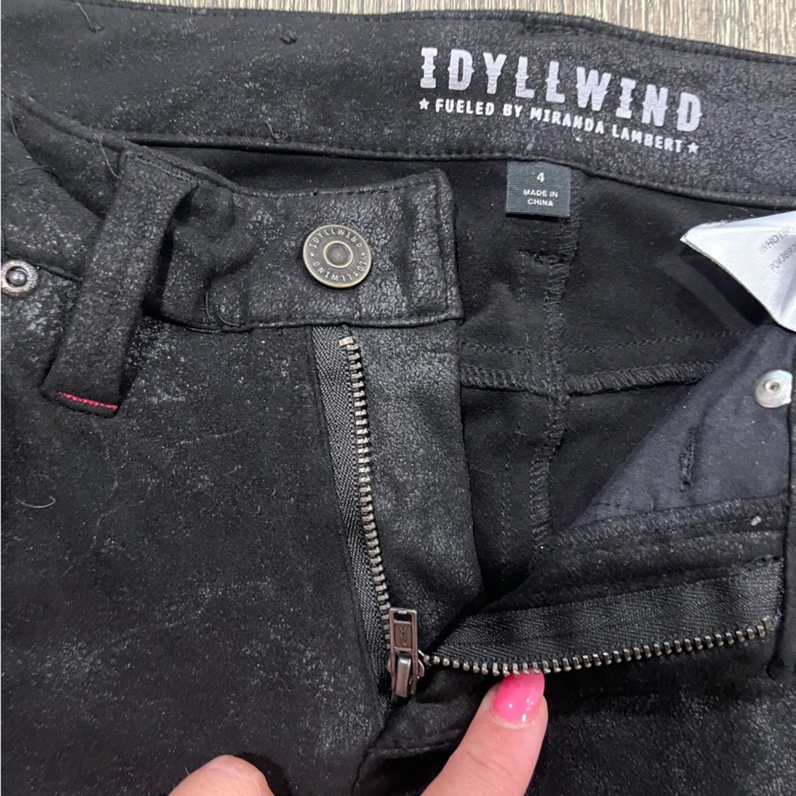 Vintage Idyllwind Miranda Lamber Pants Skinny Low Rise Textured Sz 4 Size 27" / US 4 / IT 40 - 11 Thumbnail