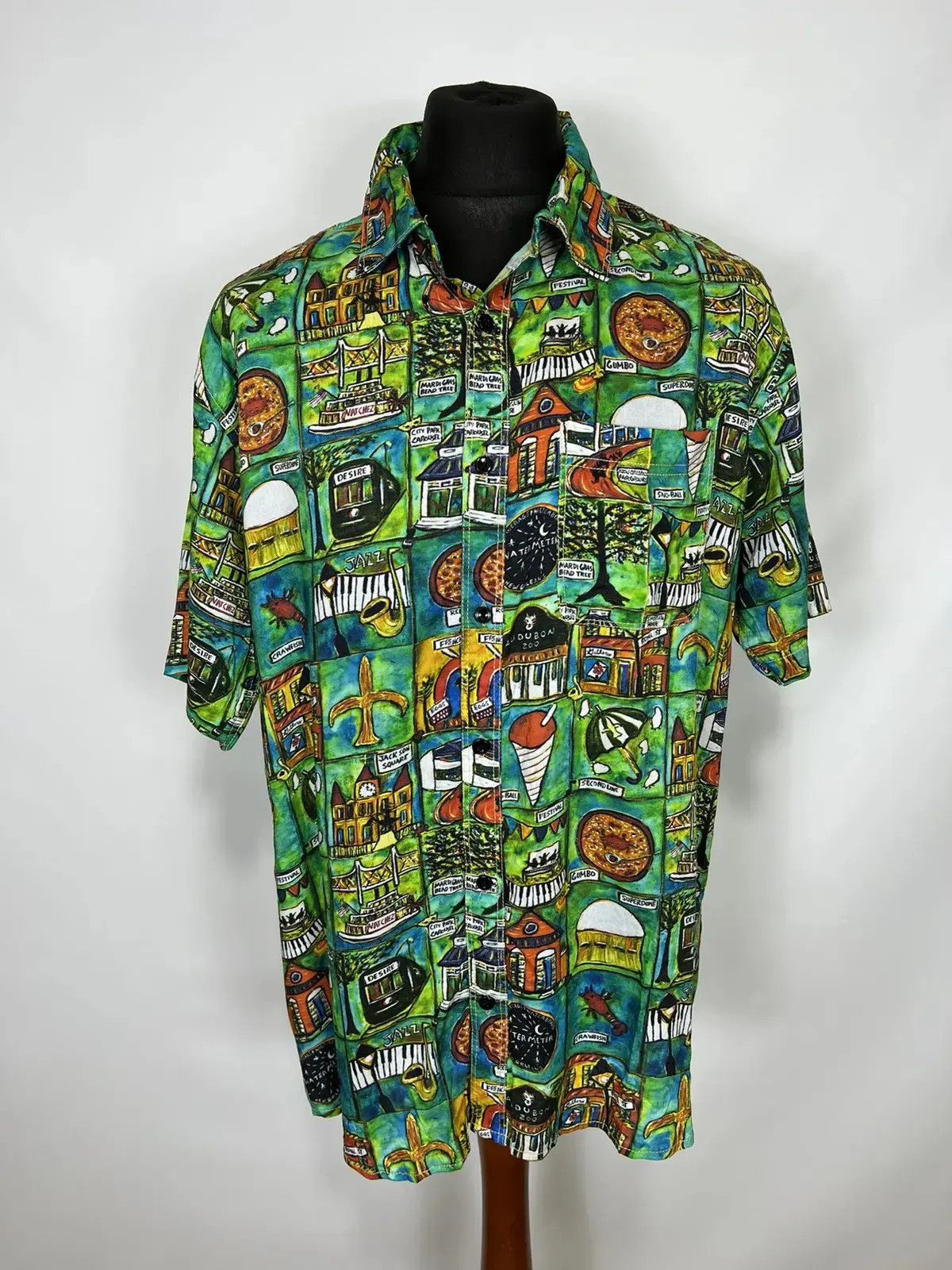 Vintage vintage crazy shirt 90’s Size US L / EU 52-54 / 3 - 1 Thumbnail