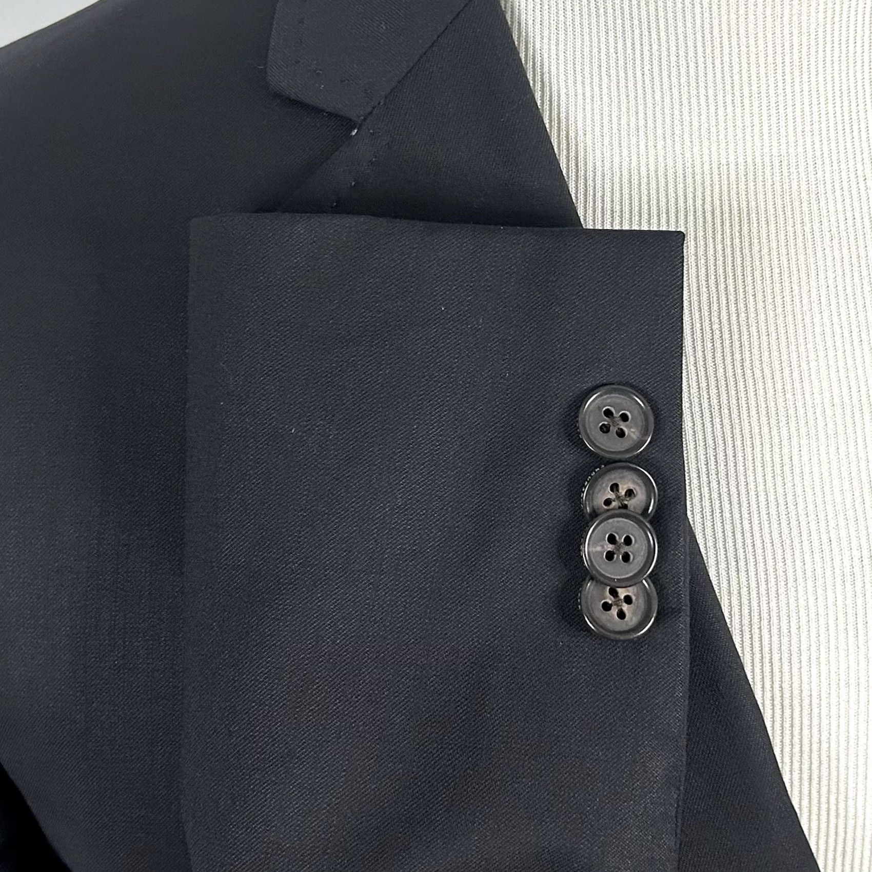 Ted Baker Ted Baker London 42R Endurance Jones Sport Coat Wool Black Two Button Vented Jacket Regular Notch Lapel Mens Sport Coat Size US XS / EU 42 / 0 - 5 Thumbnail