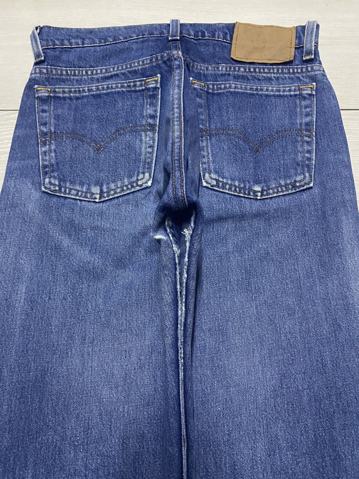 Levi's Vintage Levis 501 90s Blue Wash Distressed Jeans Size US 29 - 4 Thumbnail