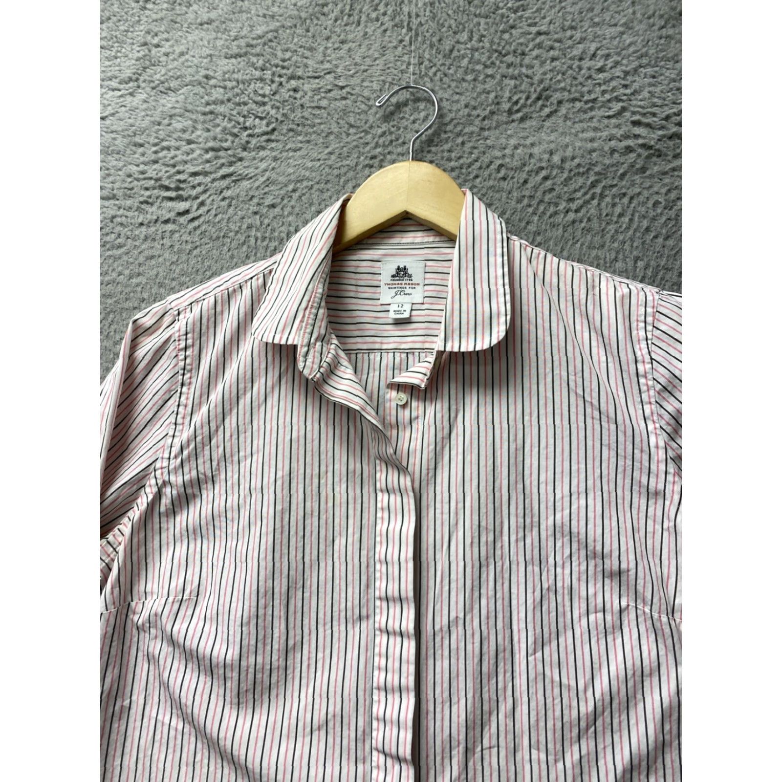 J.Crew J. Crew Button Shirt Women's 12 Multicolor Striped Long Sleeve Casual Workwear Button-Up Shirts Mens? Size XL / US 12-14 / IT 48-50 - 3 Thumbnail