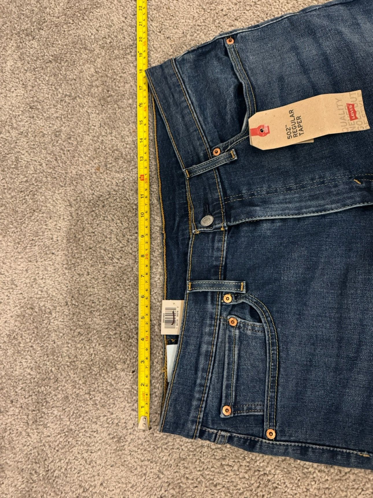 Levi's Men's Levi's® 502™ Regular Taper Stretch Jeans Size 36 x 32 Size US 36 / EU 52 - 7 Thumbnail