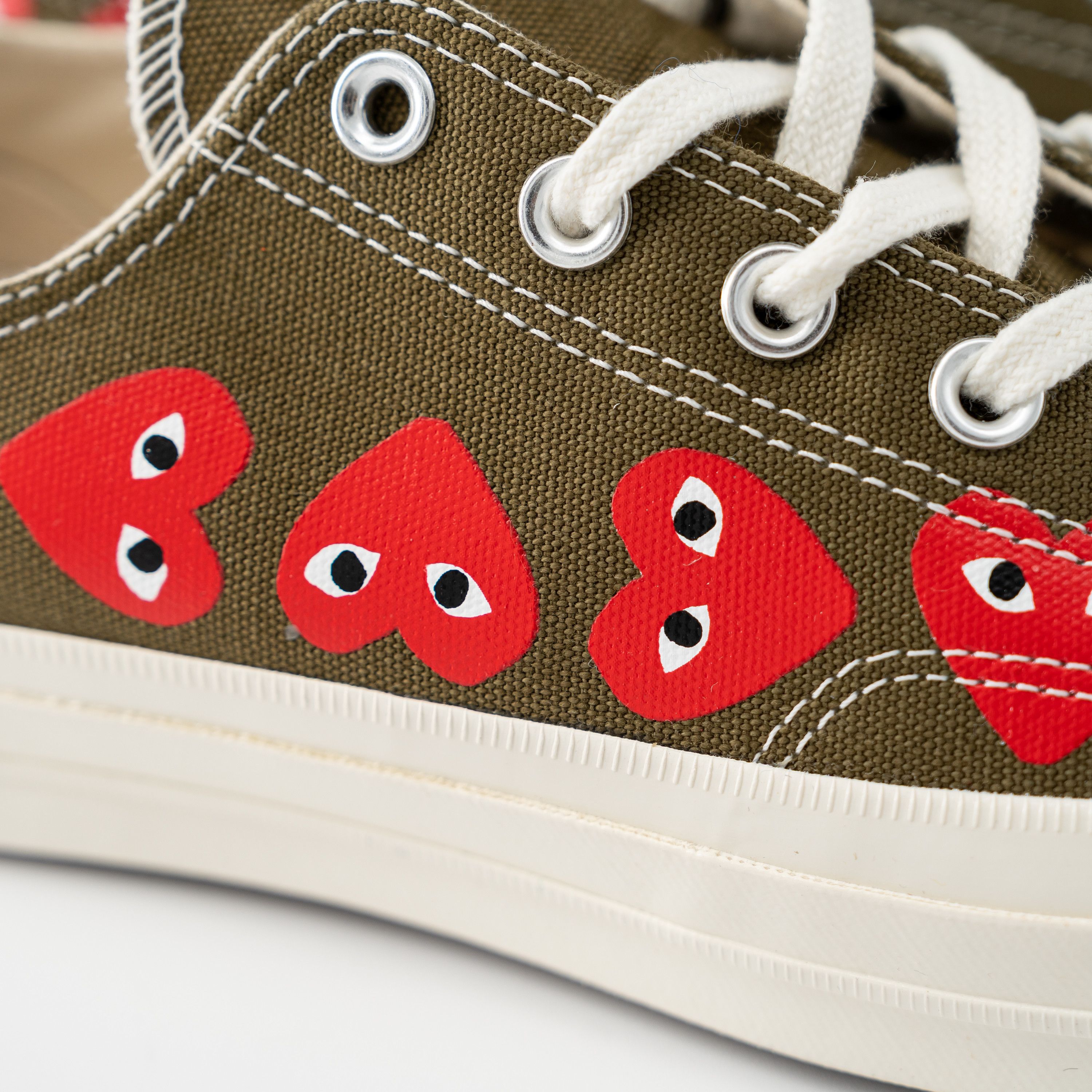 Converse 8 Converse Comme des Garçons Play Chuck 70 Low Multi Heart Size US 8 / EU 41 - 6 Thumbnail