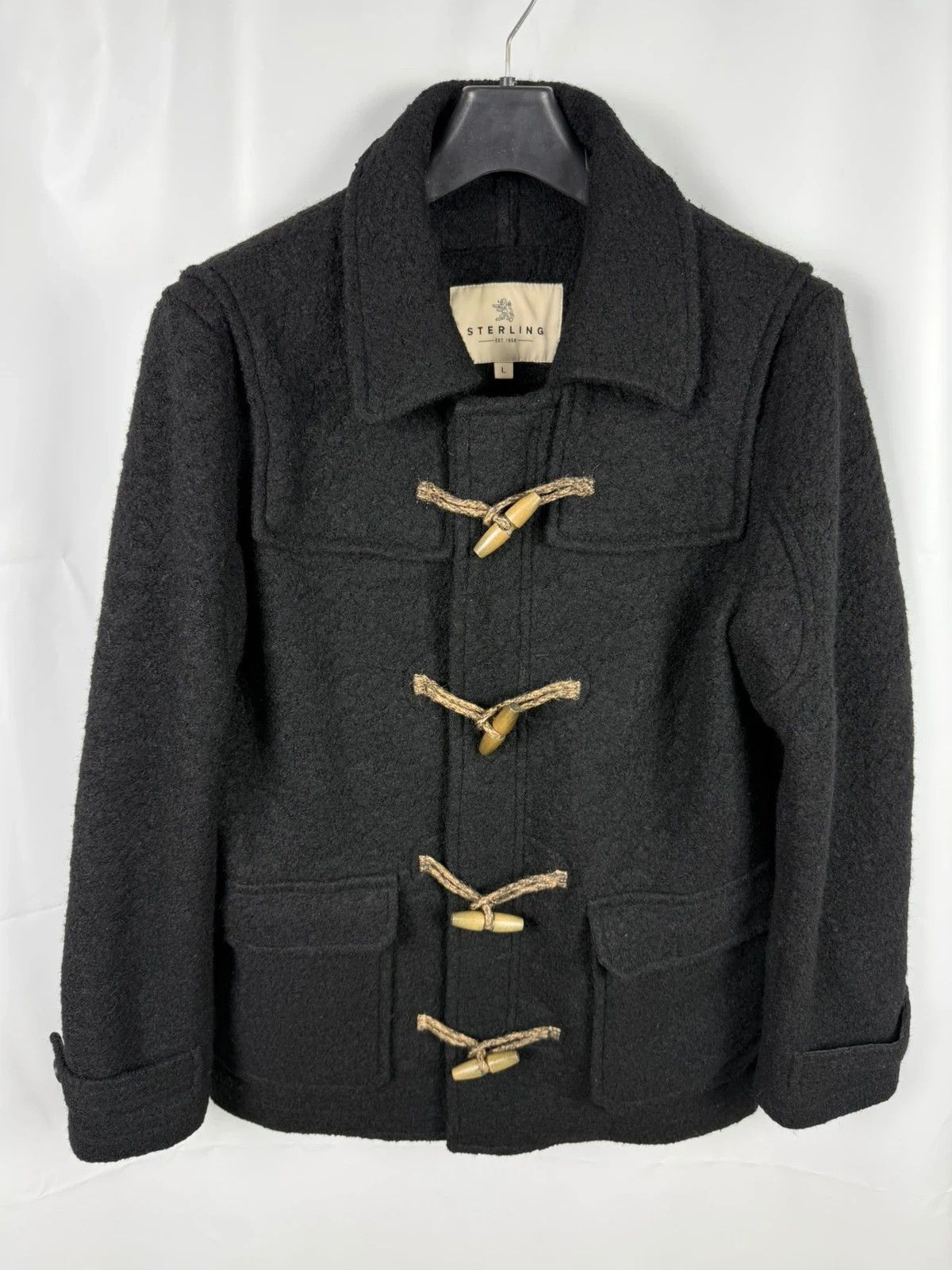 Other Sterling Est. 1958 Wool Duffle Coat Collared Men size L Size US L / EU 52-54 / 3 - 1 Thumbnail