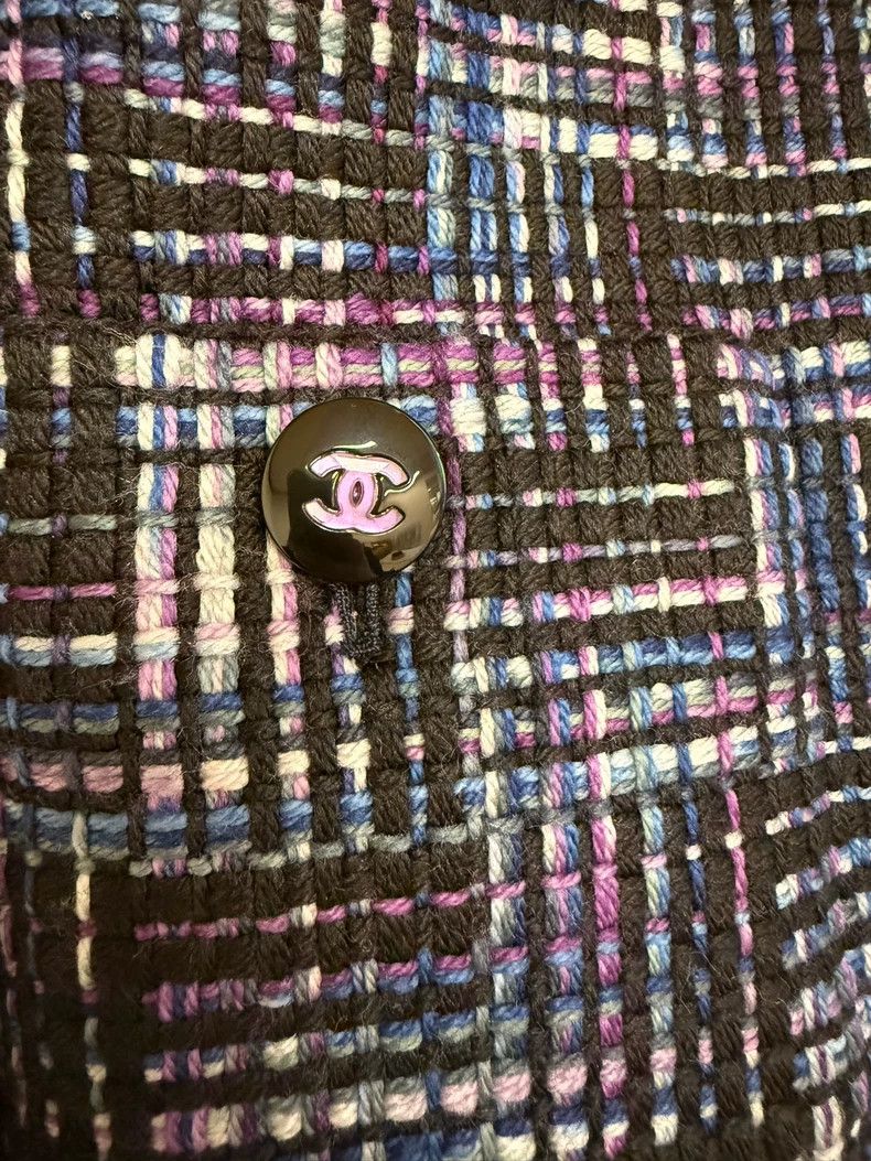 Chanel Chanel 23B purple tweed braided short coat Size XS / US 0-2 / IT 36-38 - 3 Thumbnail