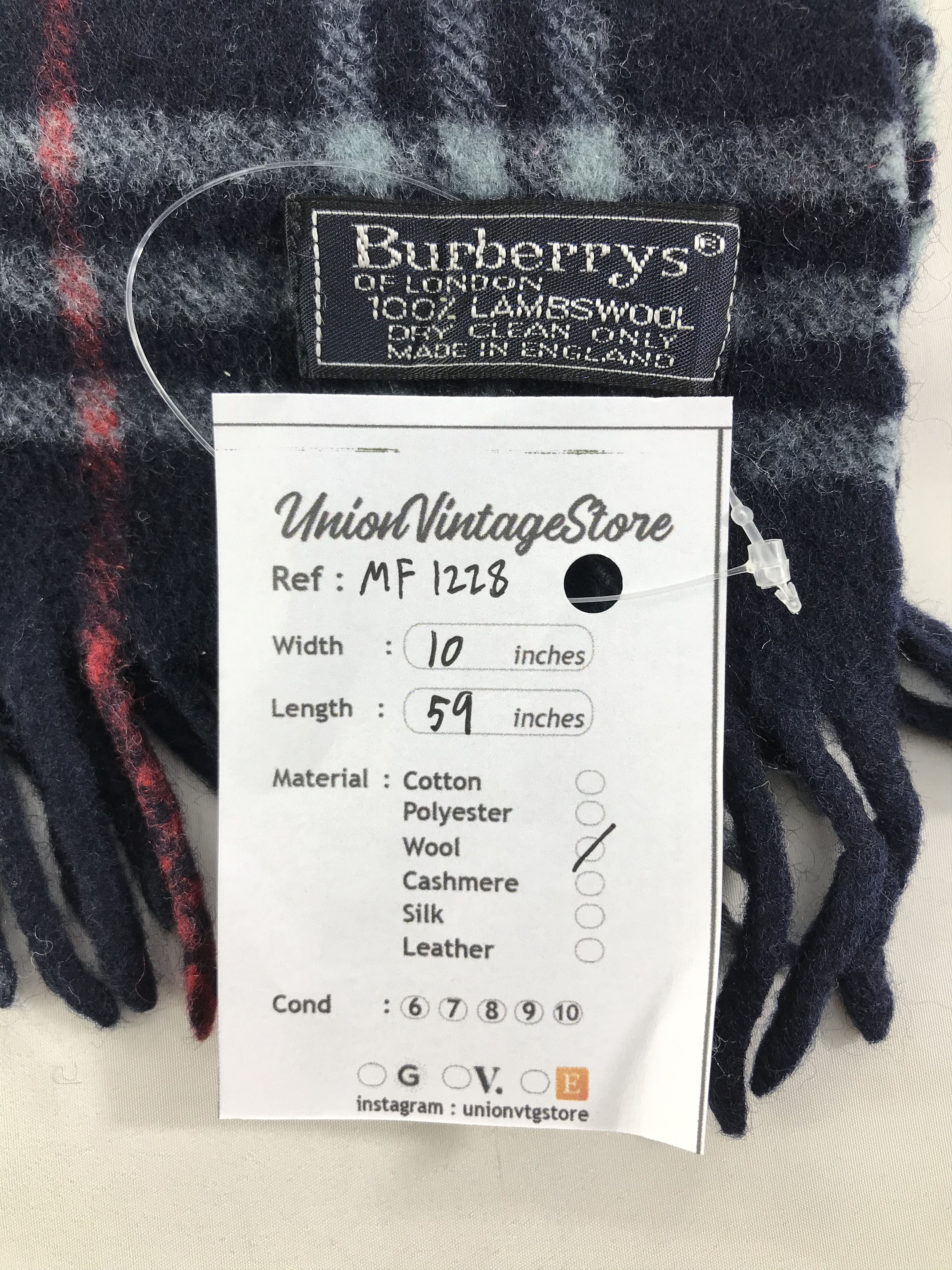 Burberry Vintage Burberry Scarf/Muffler/Neckwear MF1228 Size ONE SIZE - 4 Thumbnail