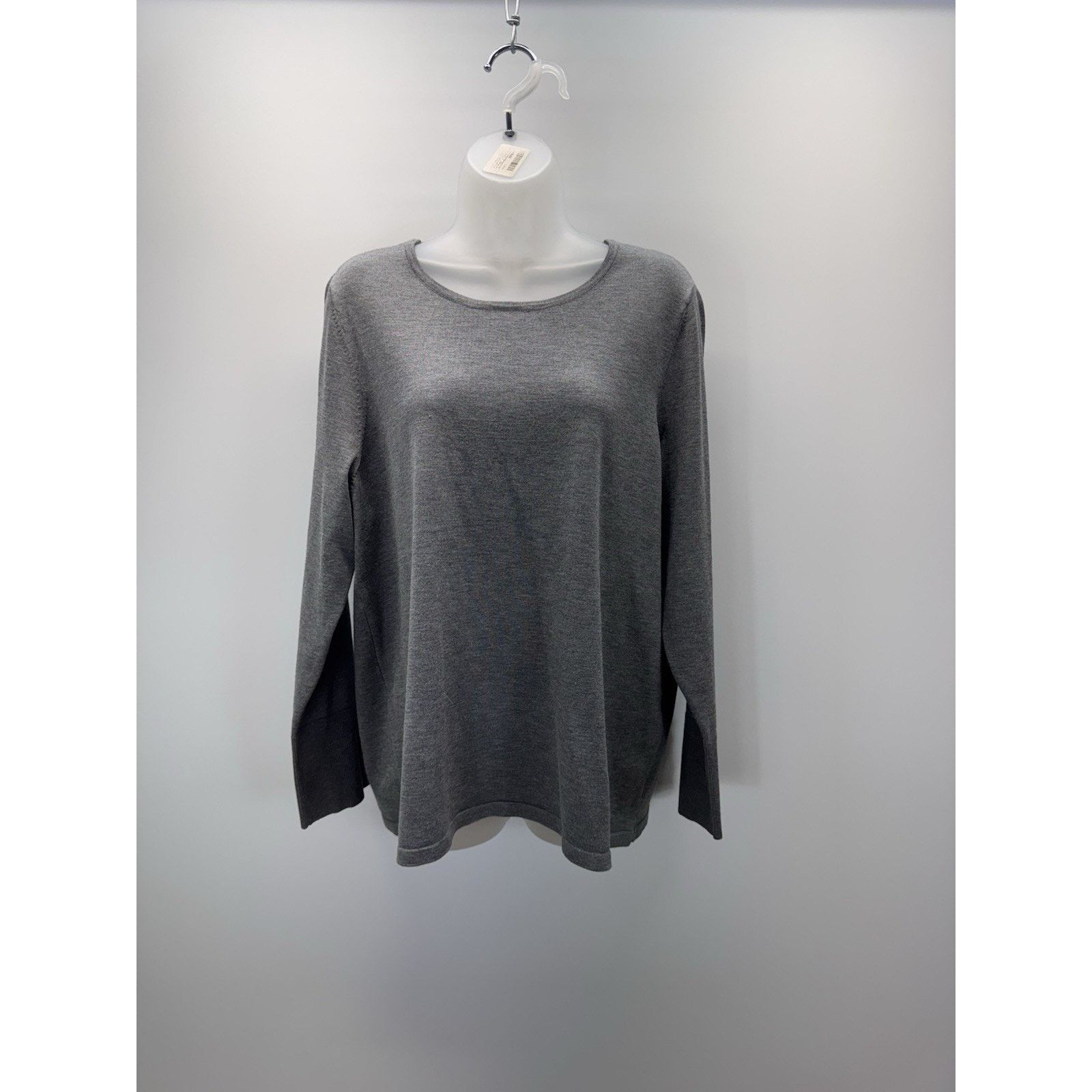 Chicos Chico's Sweater3Women's Small Gray Long Sleeve Pullover Knit Size S / US 4 / IT 40 - 1 Thumbnail