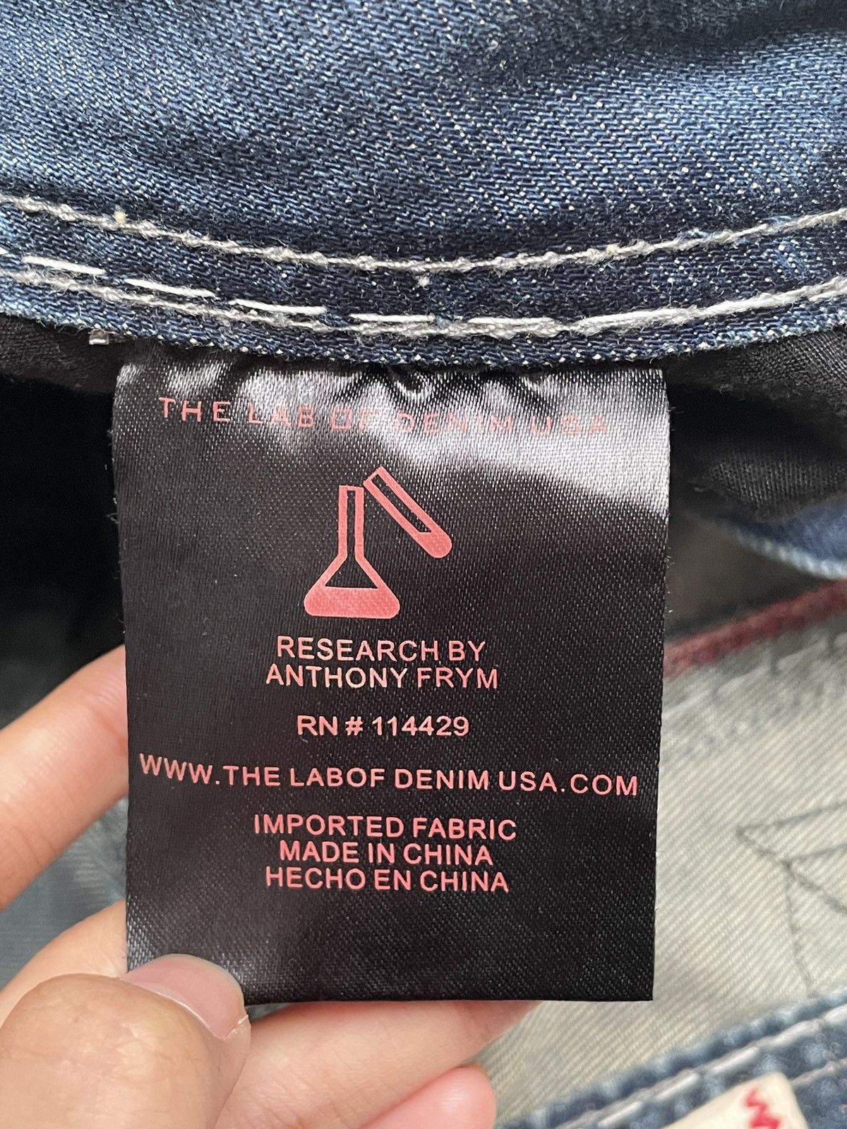 Le Grande Bleu (L.G.B.) Rare Design Vintage The Lab Of Denim Usa Jeans 2000s Size US 38 / EU 54 - 11 Thumbnail