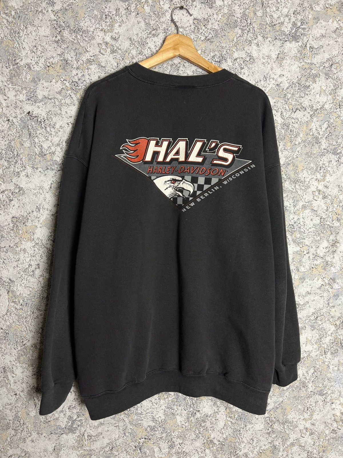 West Coast Choppers Vintage 20s Harley Davidson Crewneck Big Logo Sweatshirt USA Size US XXL / EU 58 / 5 - 1 Thumbnail