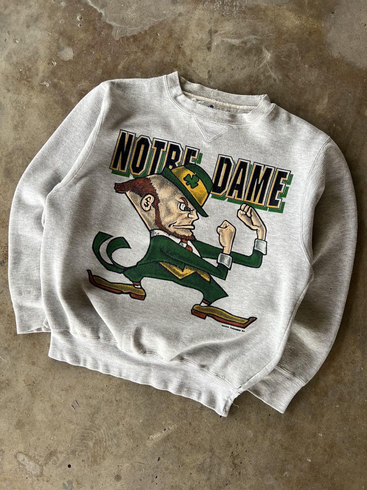 Salem Sportswear Vintage 90’s NCAA Norte Dame Sweatshirt Crewneck Size US M / EU 48-50 / 2 - 2 Thumbnail