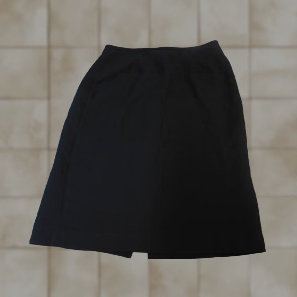 Preston & York Preston & York Womens Skirt 12 A-line Knee Length Blue Knit Cotton Zipper Size 34" / US 12 / IT 48 - 1 Thumbnail