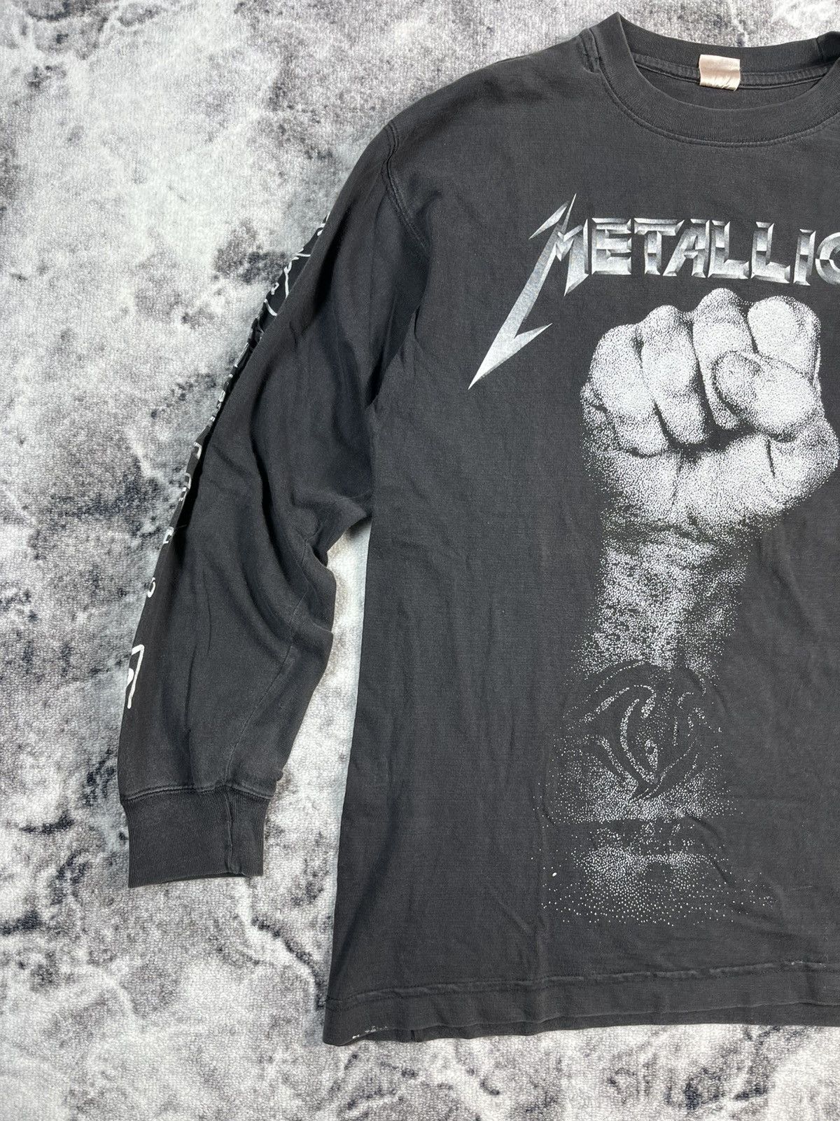 Metallica Vintage Metallica Long Sleeve All Over Print Band Tee Size US L / EU 52-54 / 3 - 2 Thumbnail