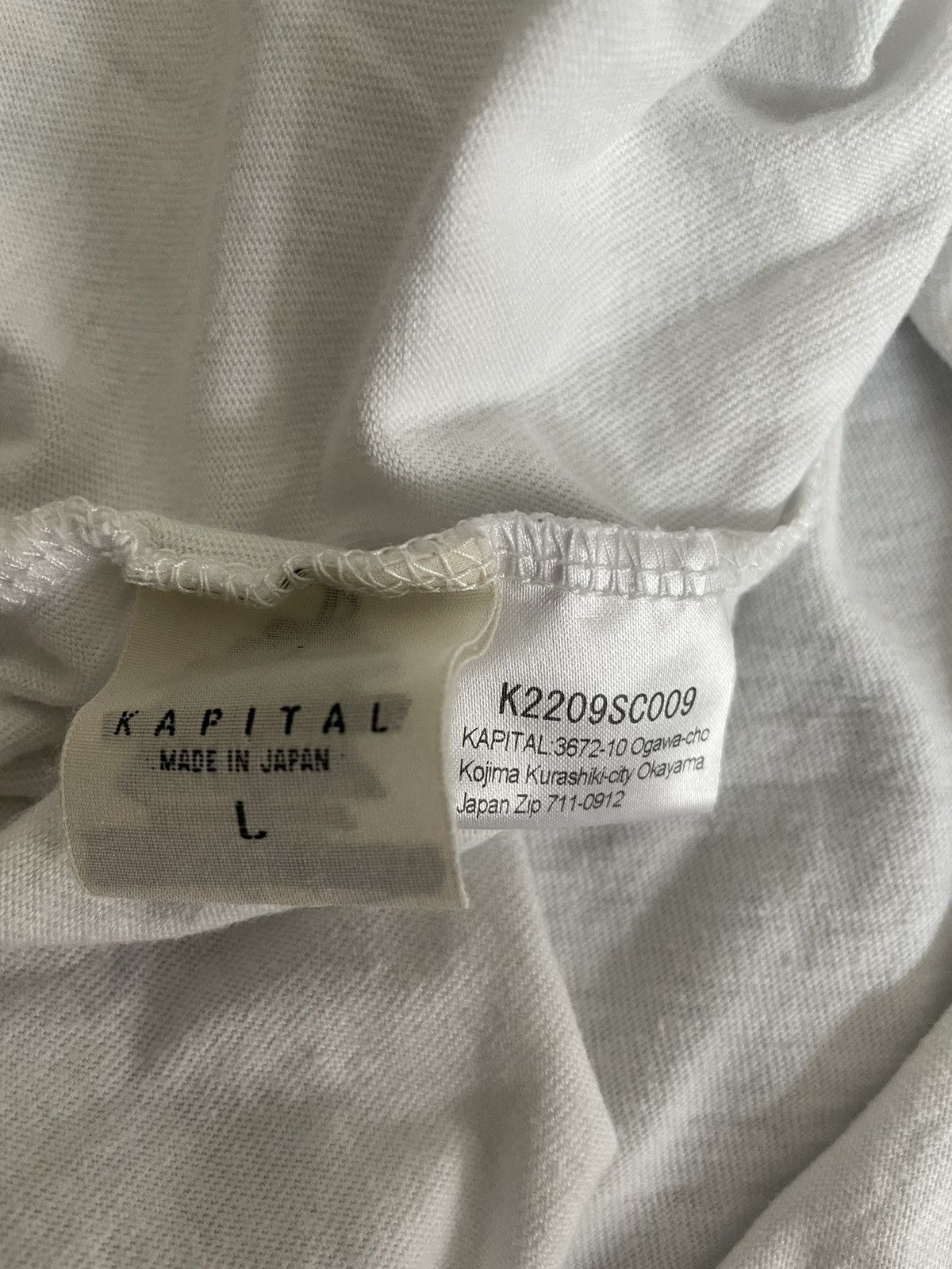 Japanese Brand KAPITAL Machine Max Sewing Jersey Tee Size US L / EU 52-54 / 3 - 5 Thumbnail