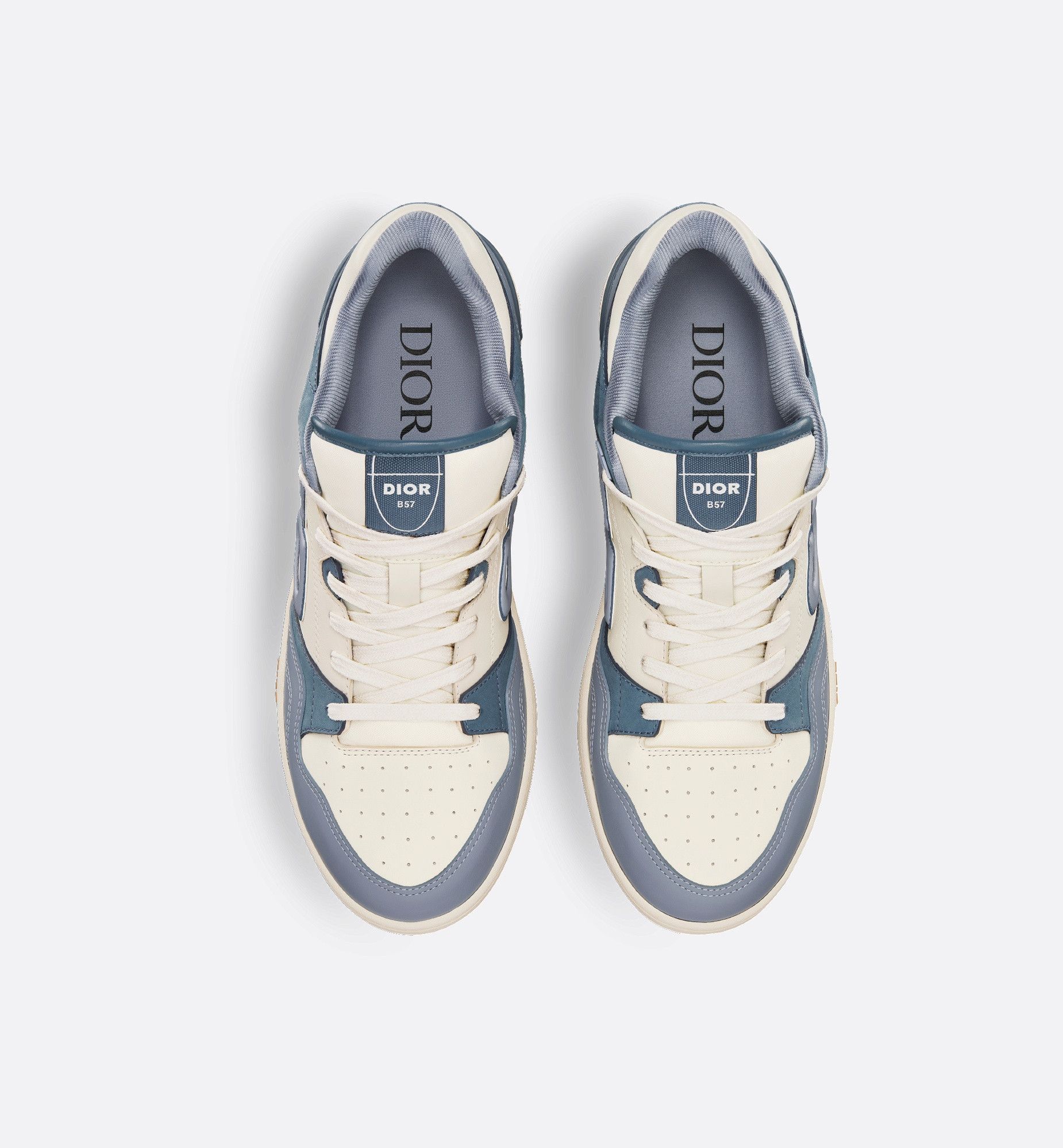 Dior o1w1db10825 3SN318ZXT B57 Low-Top Sneaker in Blue/Cream Size US 10 / EU 43 - 6 Thumbnail