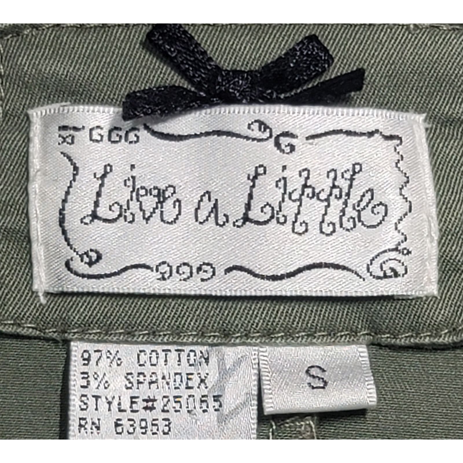 Other Live A Little Army Green 2 Button Ruffled Sleeves Blazer S Size S / US 4 / IT 40 - 4 Thumbnail