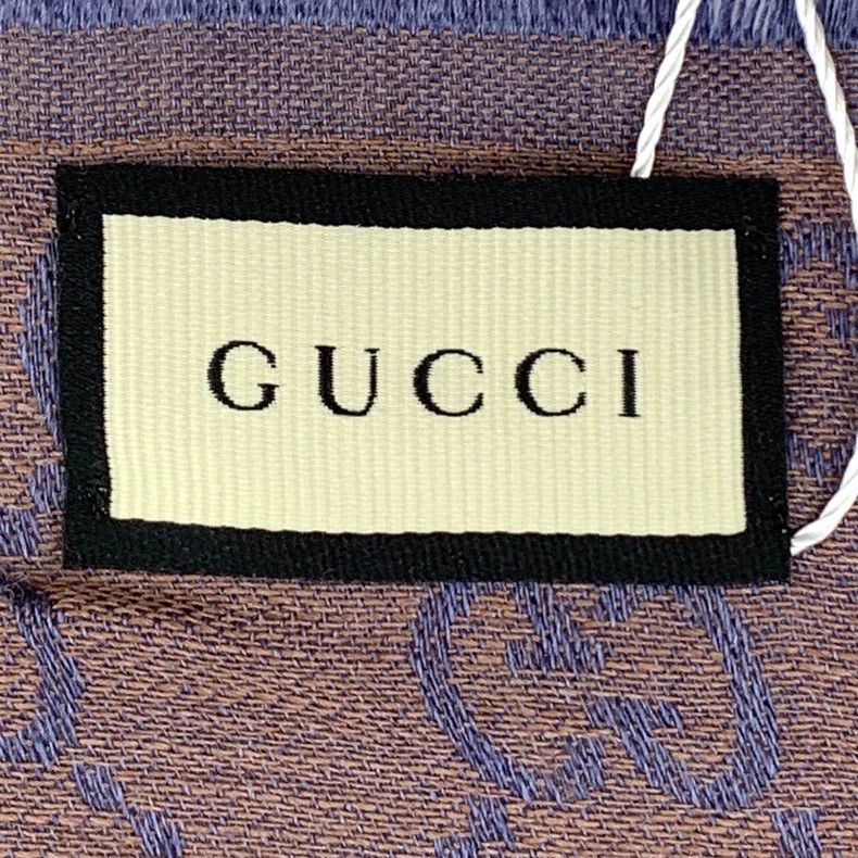 Gucci Gucci Color-matched logo jacquard full-print wool tassel s Size ONE SIZE - 5 Thumbnail