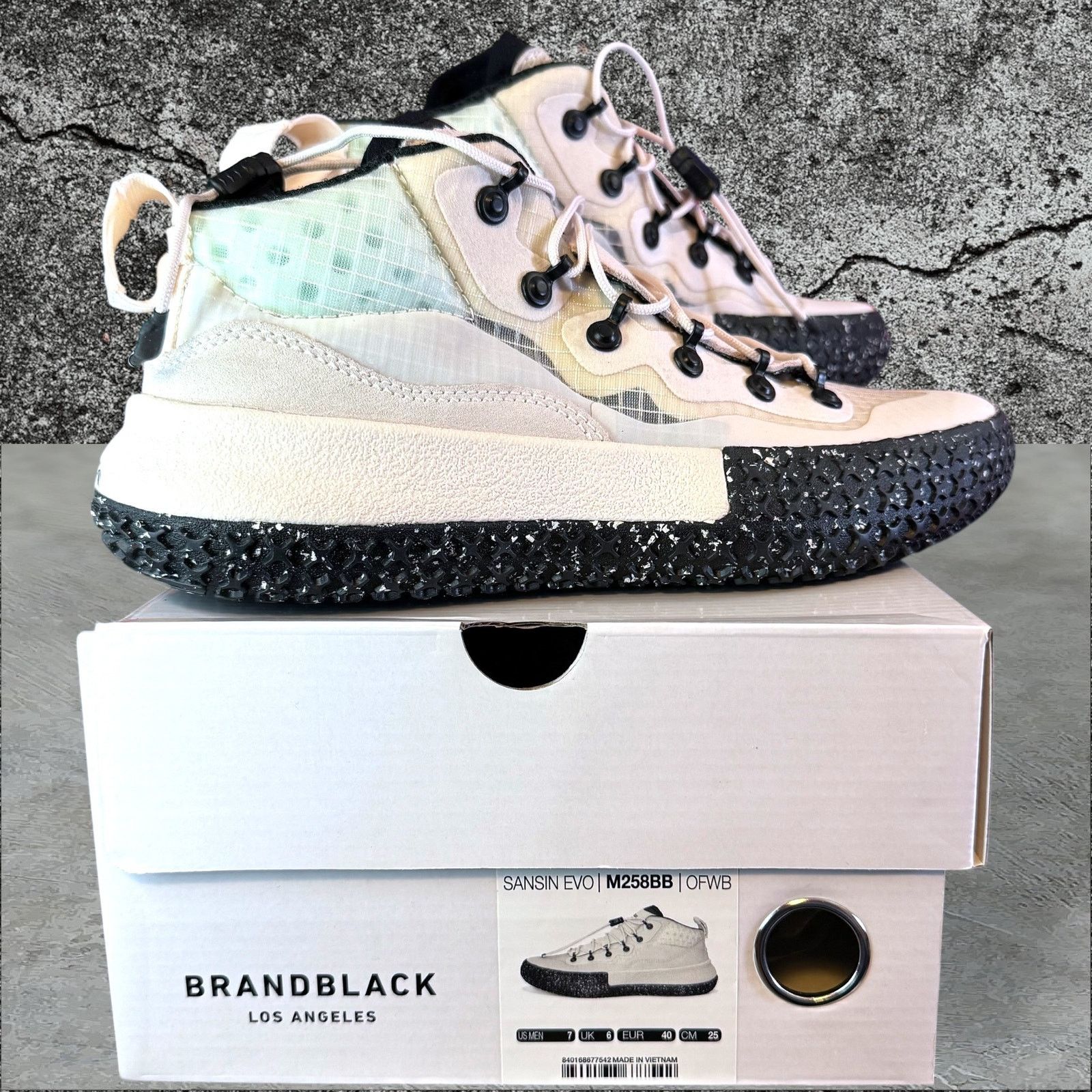 Brandblack •NEW• BRANDBLACK SANSIN EVO | M258BB |OFF-WHITE/BLACK • 7M Size US 7 / EU 40 - 1 Thumbnail