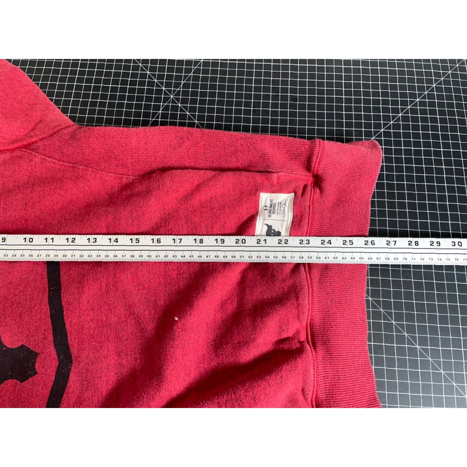 Under Armour Under armour Project Rock Hoodie Mens Large Red Drawstring Pullover Sweatshirt Size US L / EU 52-54 / 3 - 6 Thumbnail