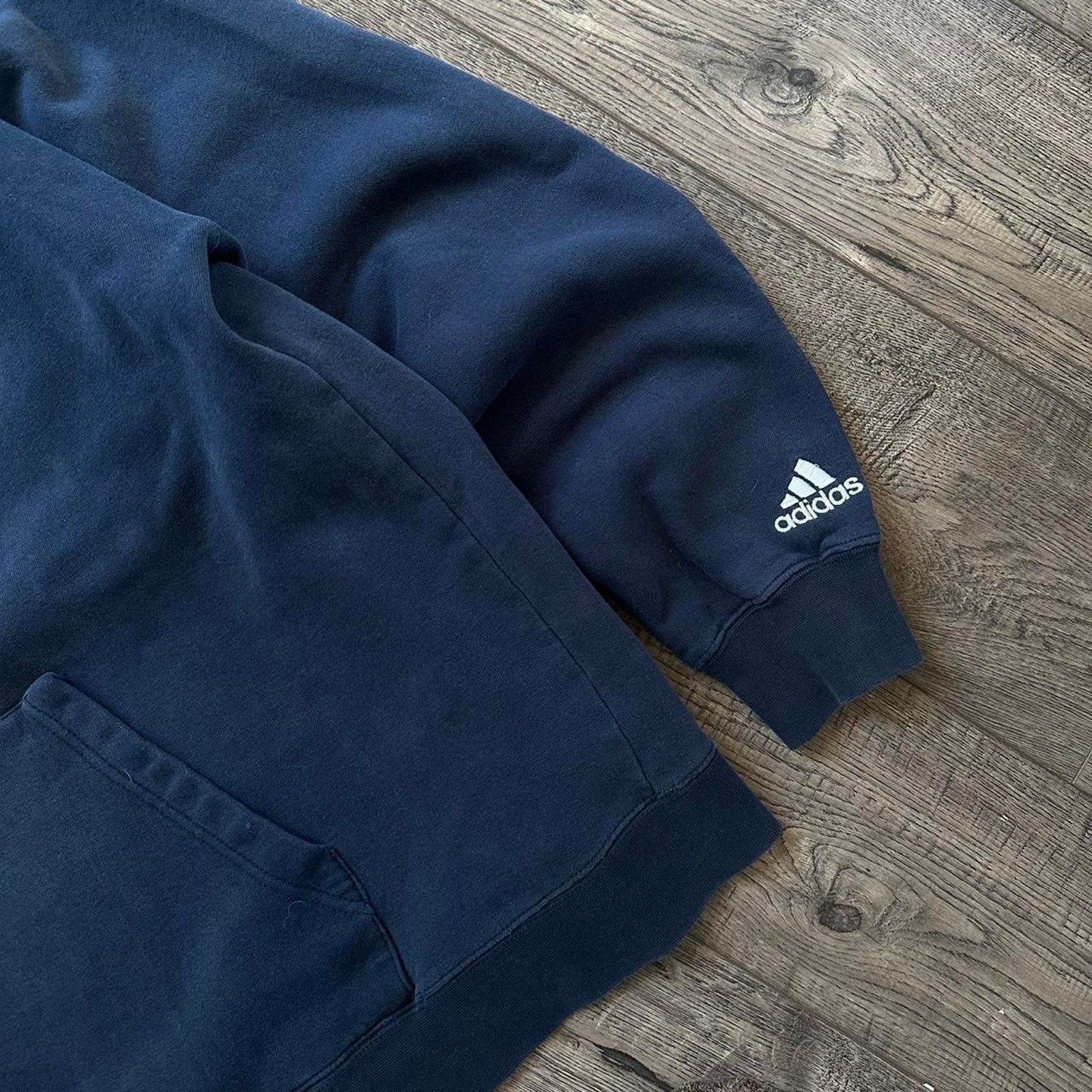Adidas × Vintage Vintage Y2K Adidas New York Yankees MLB Hoodie Sweatshirt Size US XXL / EU 58 / 5 - 3 Thumbnail