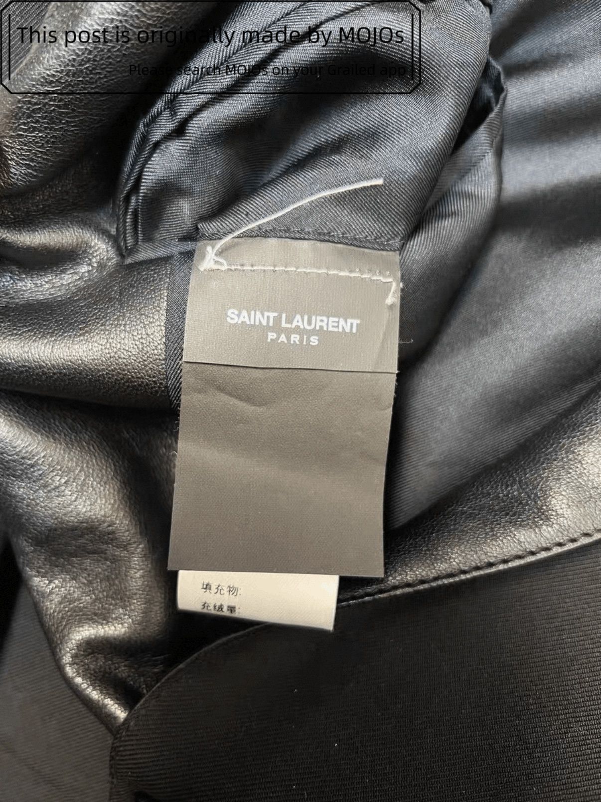 Saint Laurent Paris Sz 44 Saint Laurent Paris 14SS Leather Collar Blazer mojos10 Size US S / EU 44-46 / 1 - 5 Thumbnail