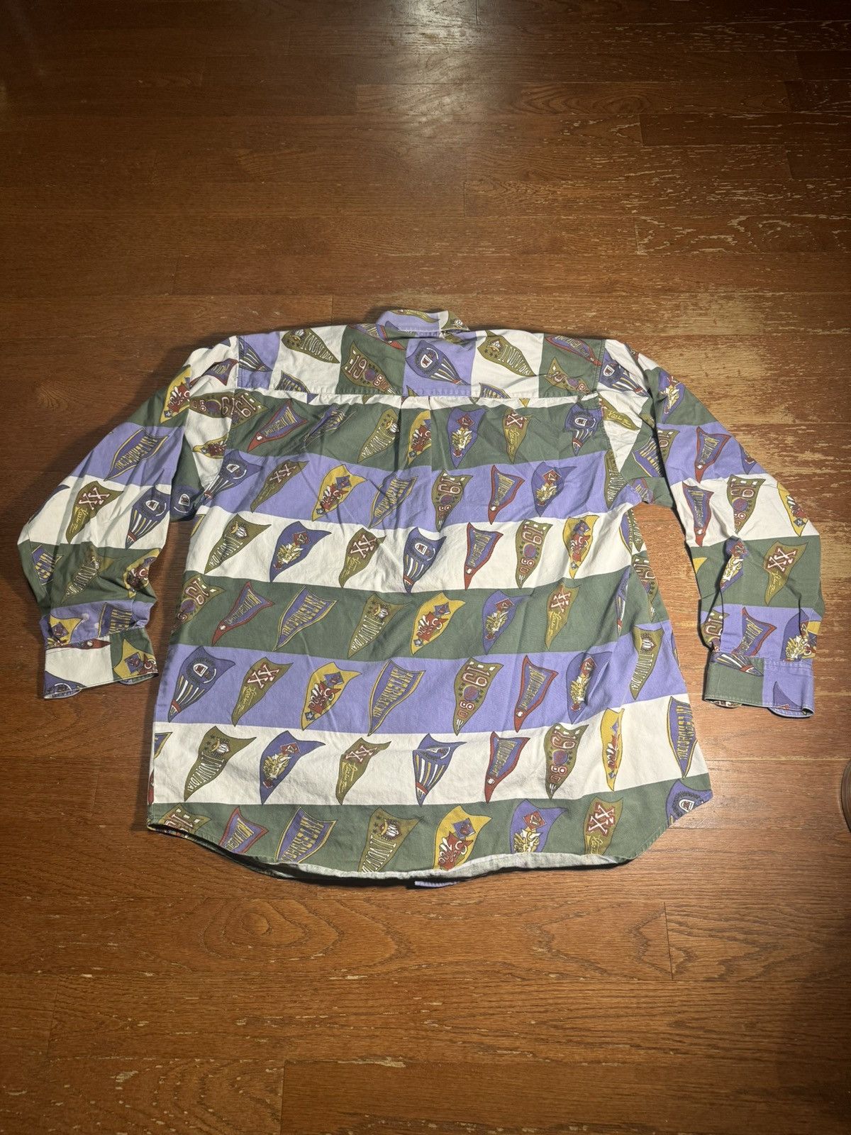 Other Vintage Flag AOP Graphic Button Down Long Sleeve Size US M / EU 48-50 / 2 - 7 Thumbnail