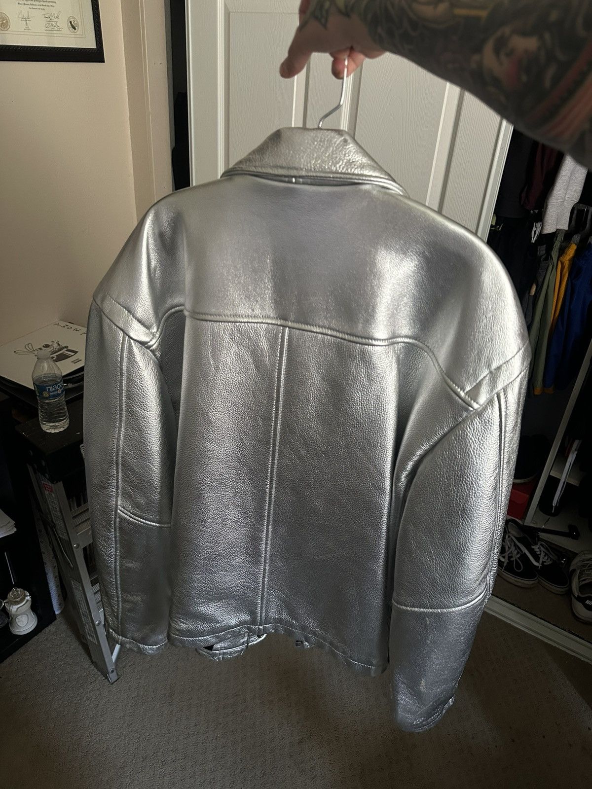 Schott × Supreme Supreme Schott Leather Clip Jacket SS25 Size US L / EU 52-54 / 3 - 7 Thumbnail
