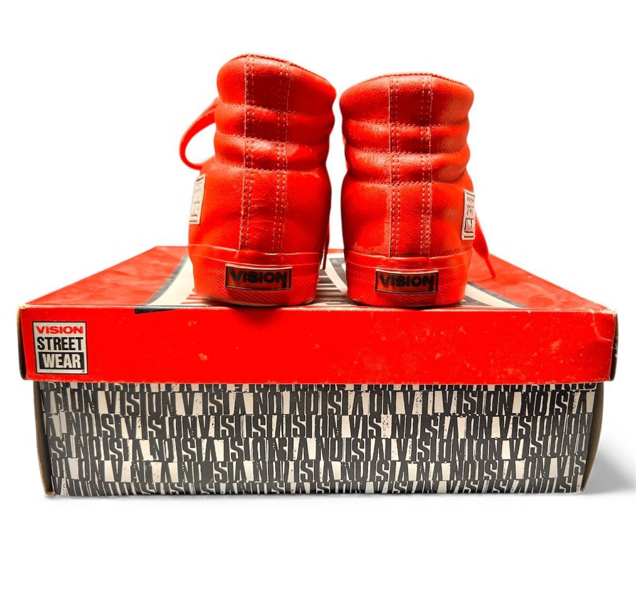 Vision Streetwear Vintage NOS VISION STREET WEAR Hi Top Leather Sneakers Shoes Size US 8 / EU 41 - 8 Thumbnail