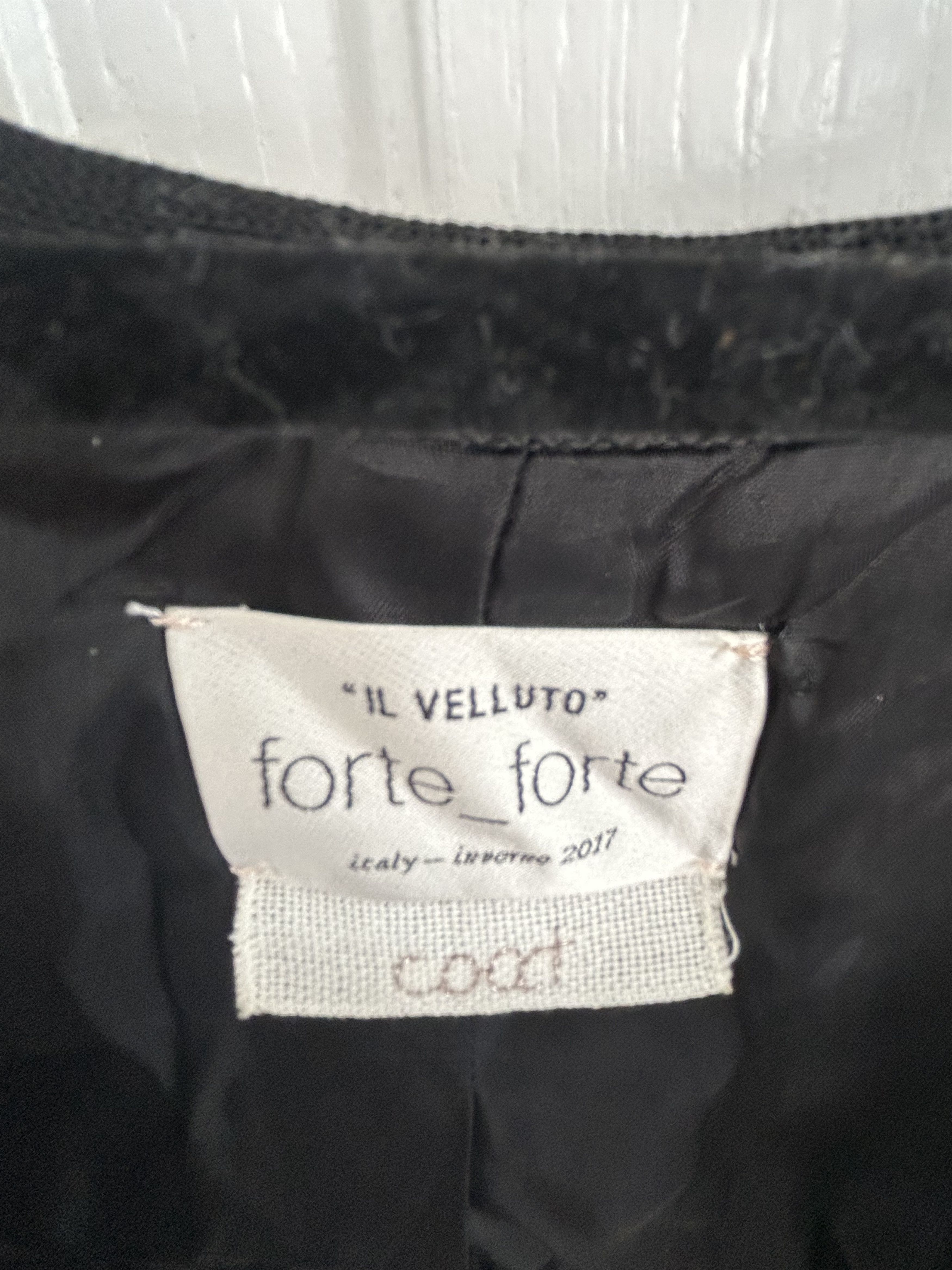 forte_forte Forte Forte 5211 velvet coat Size S / US 4 / IT 40 - 5 Thumbnail