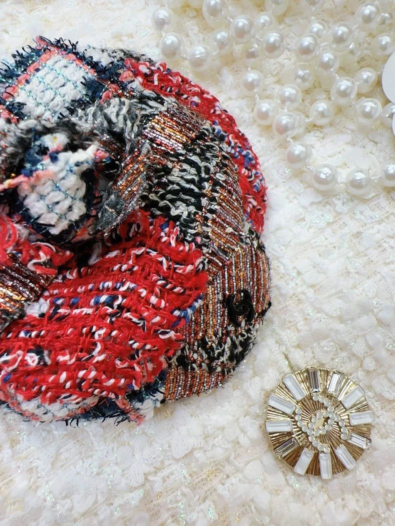 Chanel Chanel 19p Tweed Camellia Brooch Size ONE SIZE - 5 Thumbnail